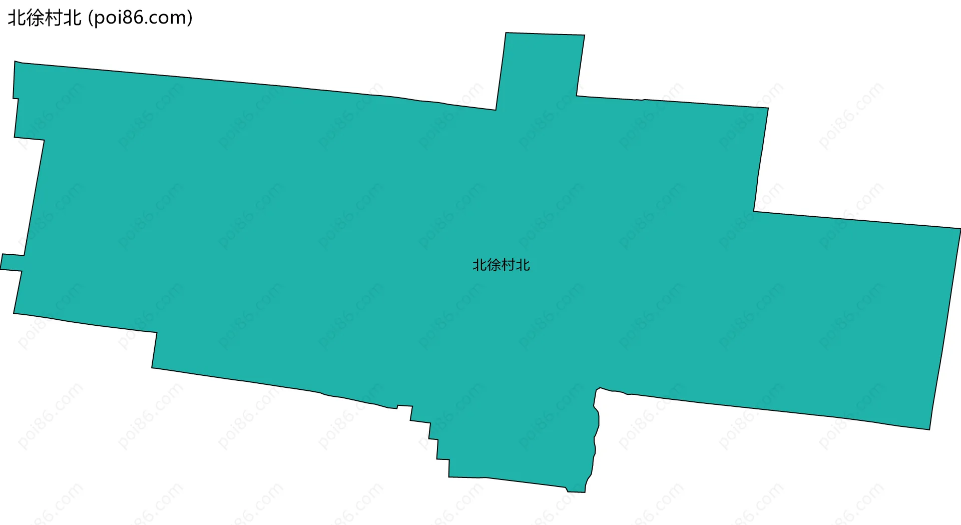 北徐村北边界地图