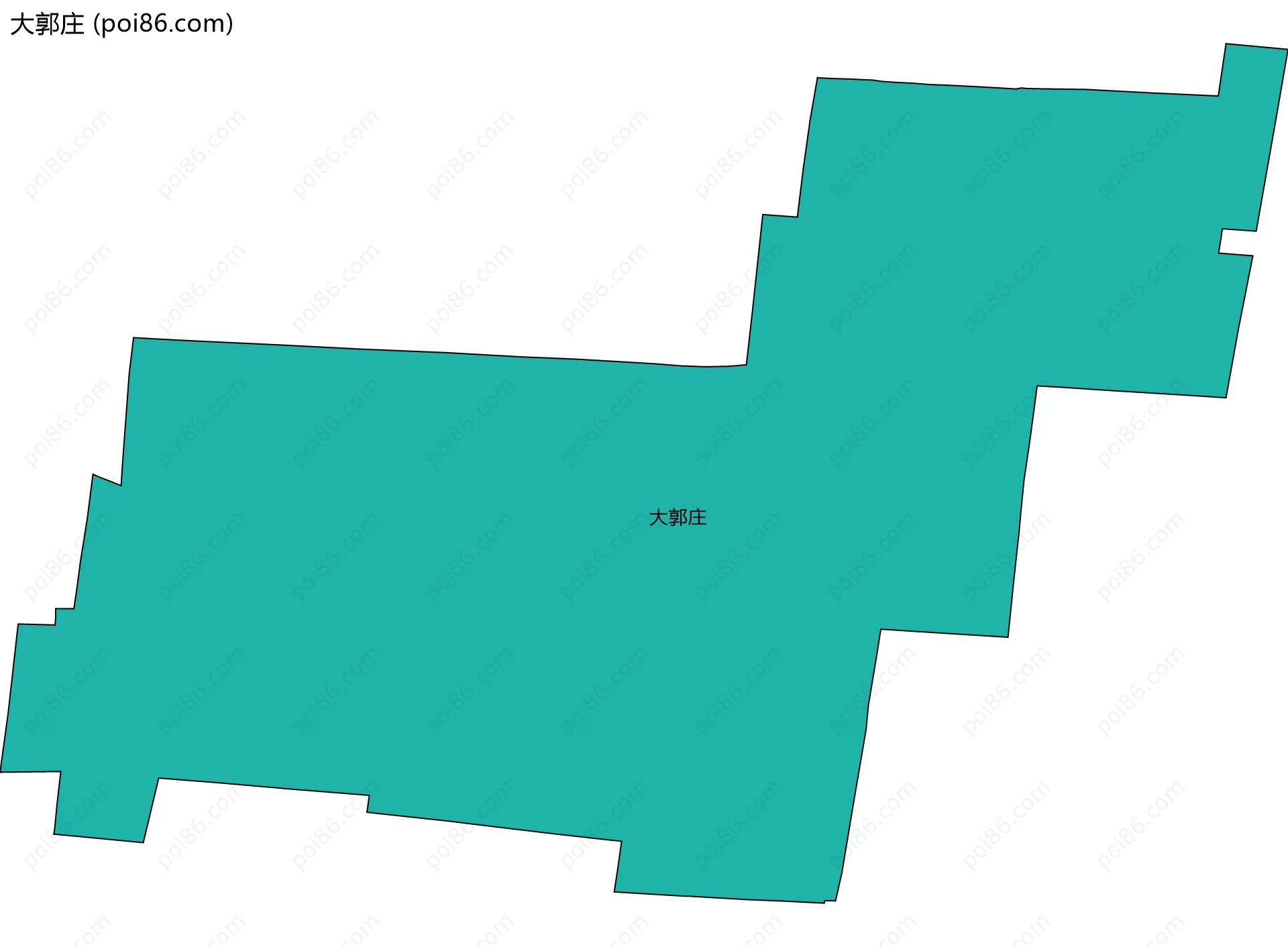 大郭庄边界地图