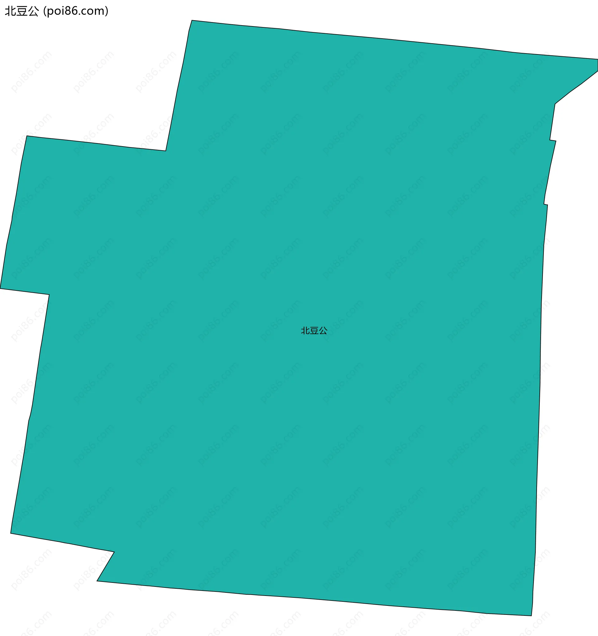 北豆公边界地图