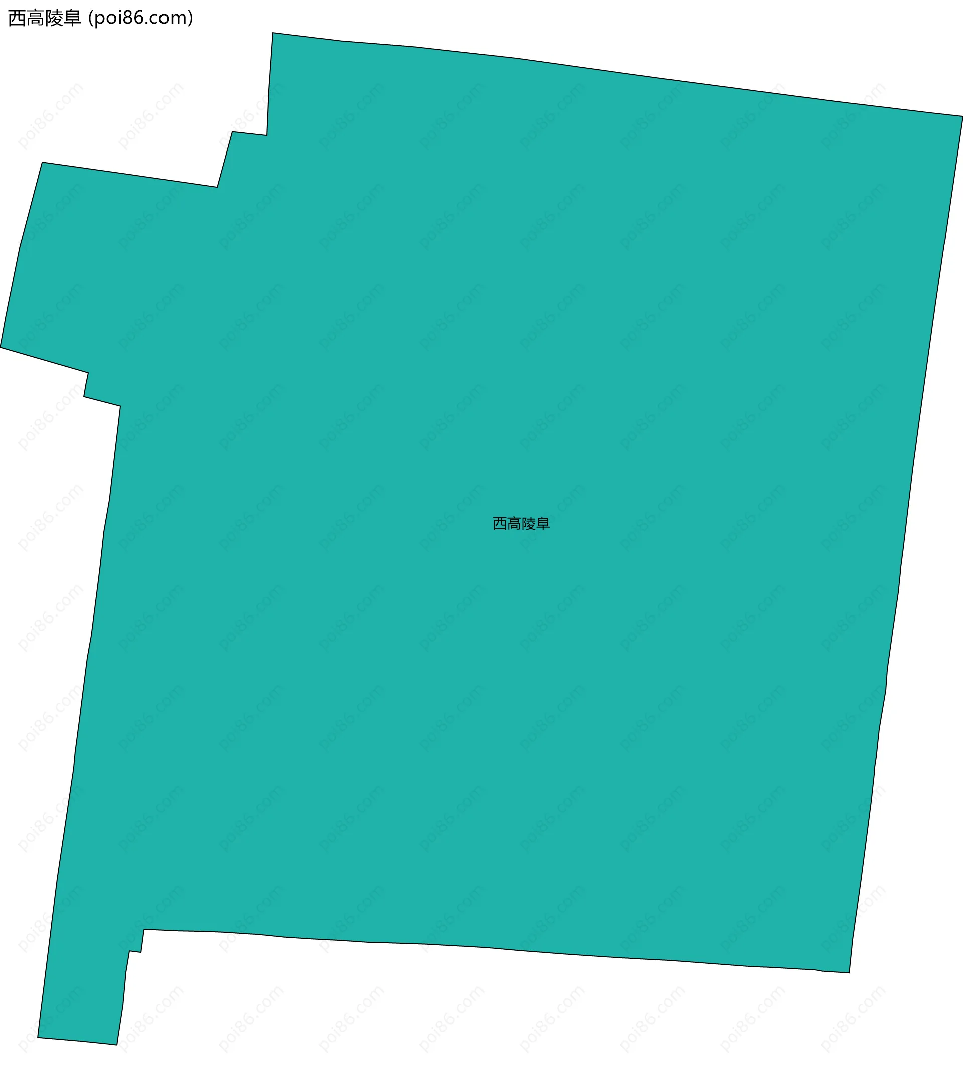 西高陵阜边界地图