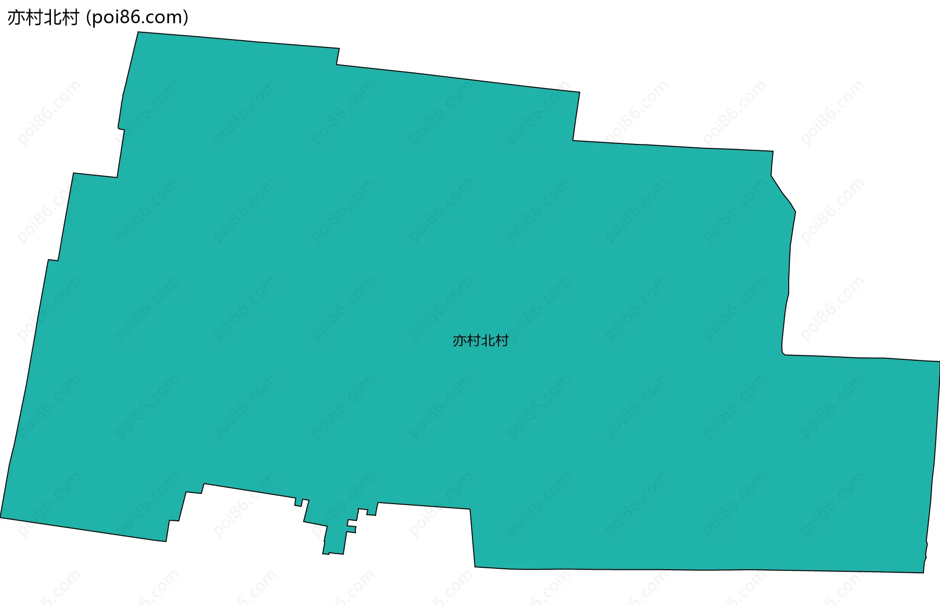 亦村北村边界地图