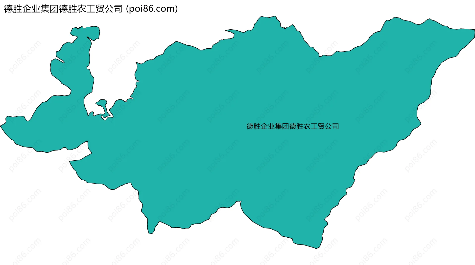 德胜企业集团德胜农工贸公司边界地图
