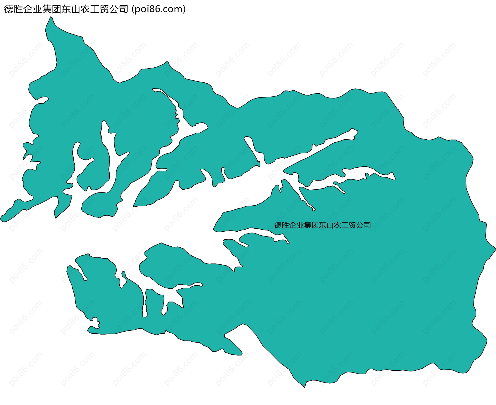 德胜企业集团东山农工贸公司边界地图
