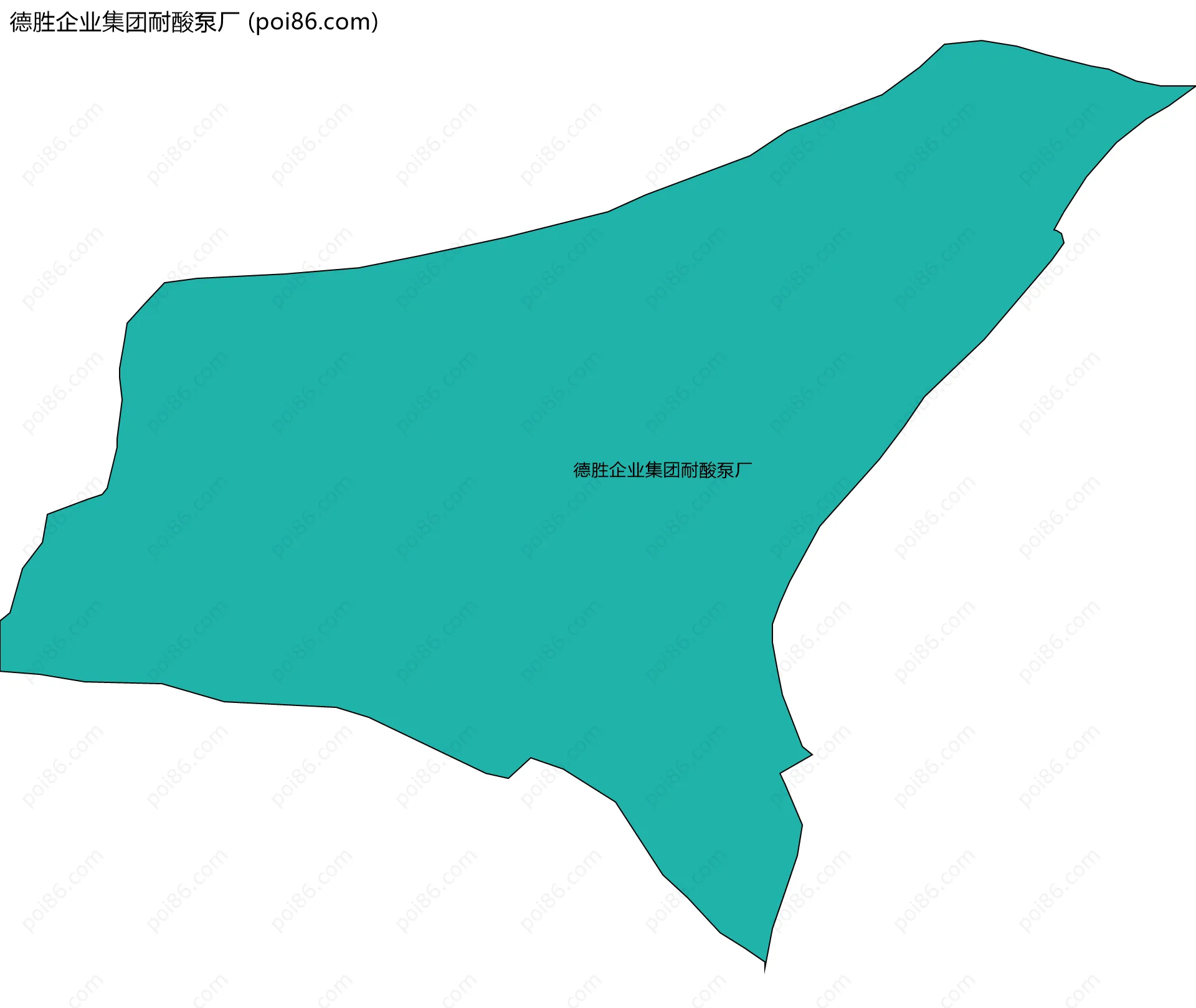 德胜企业集团耐酸泵厂边界地图