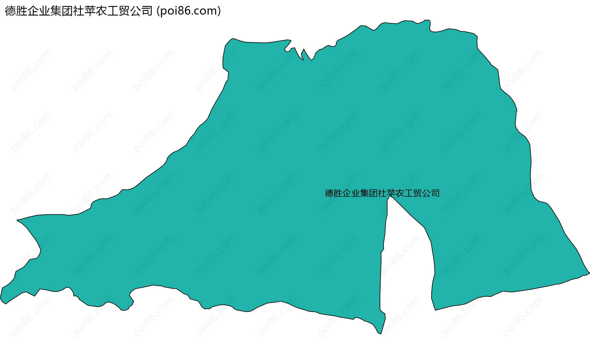 德胜企业集团社苹农工贸公司边界地图