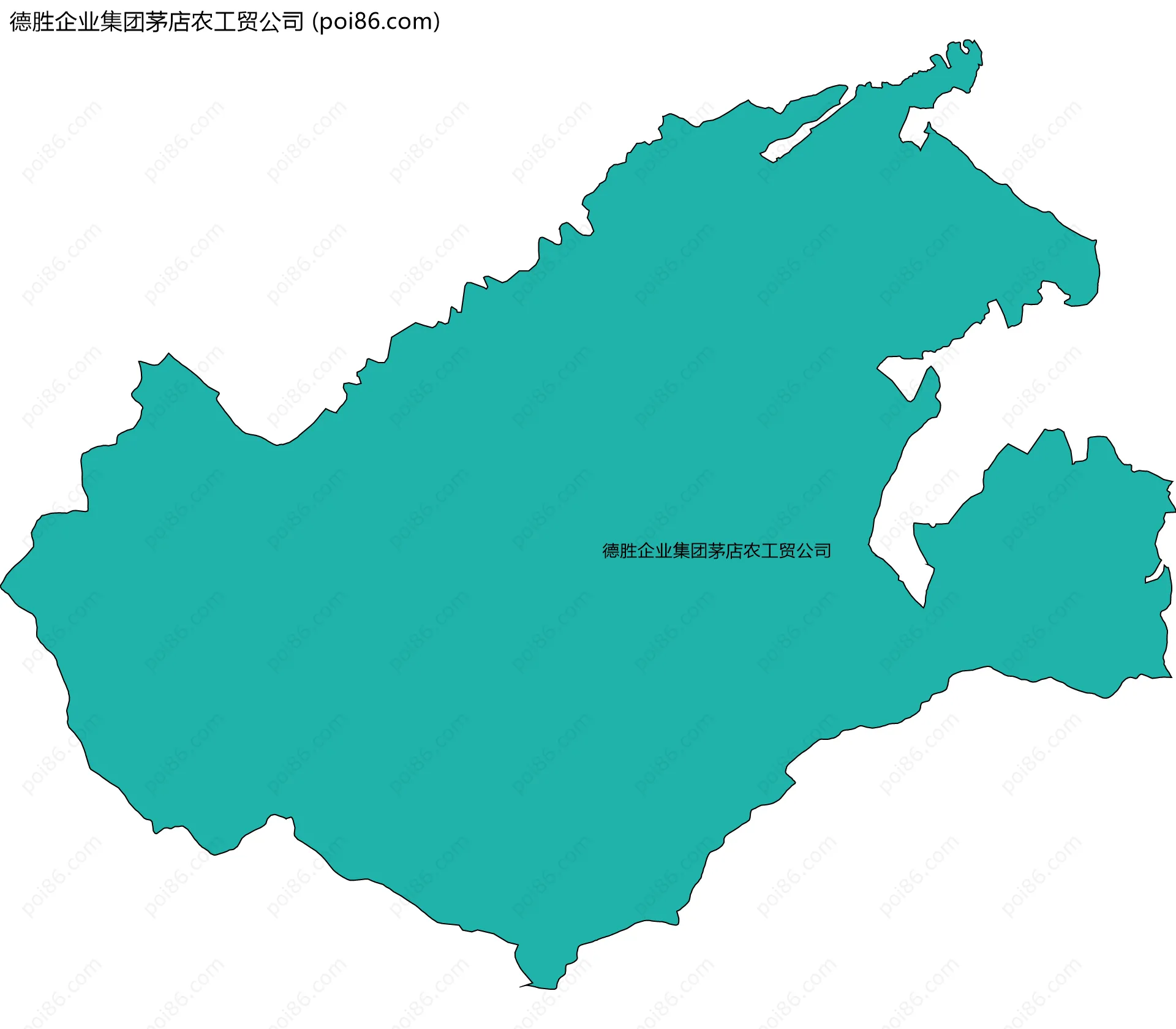 德胜企业集团茅店农工贸公司边界地图