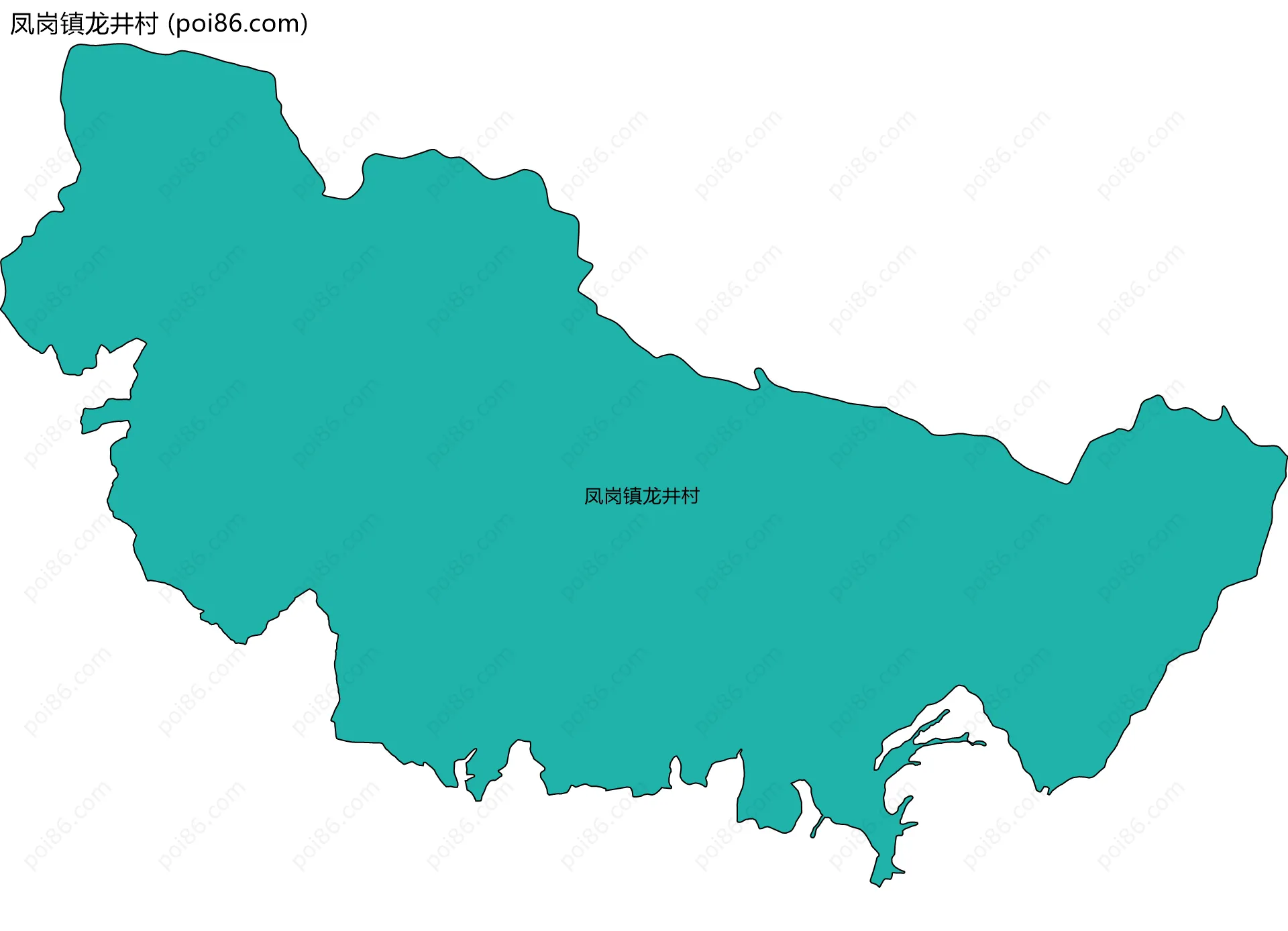 凤岗镇龙井村边界地图