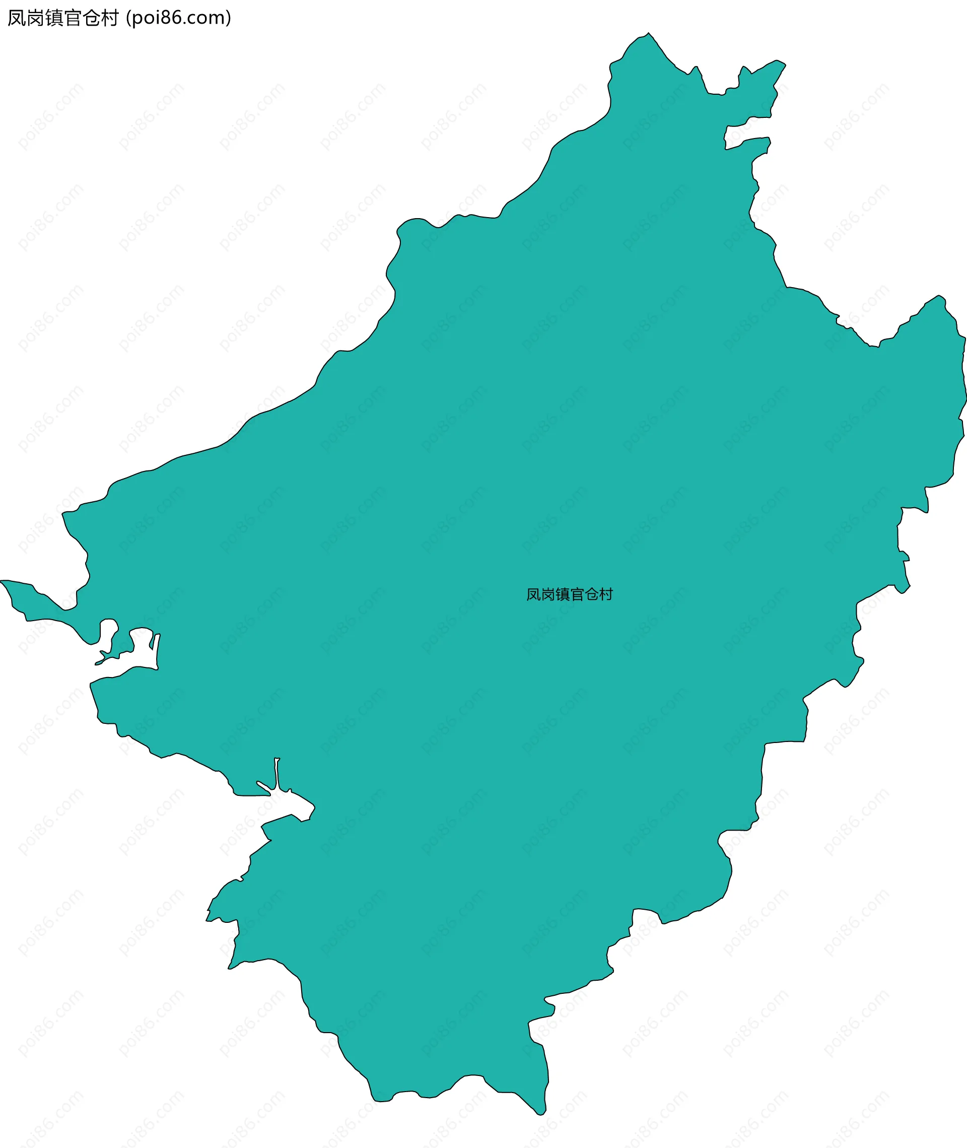 凤岗镇官仓村边界地图