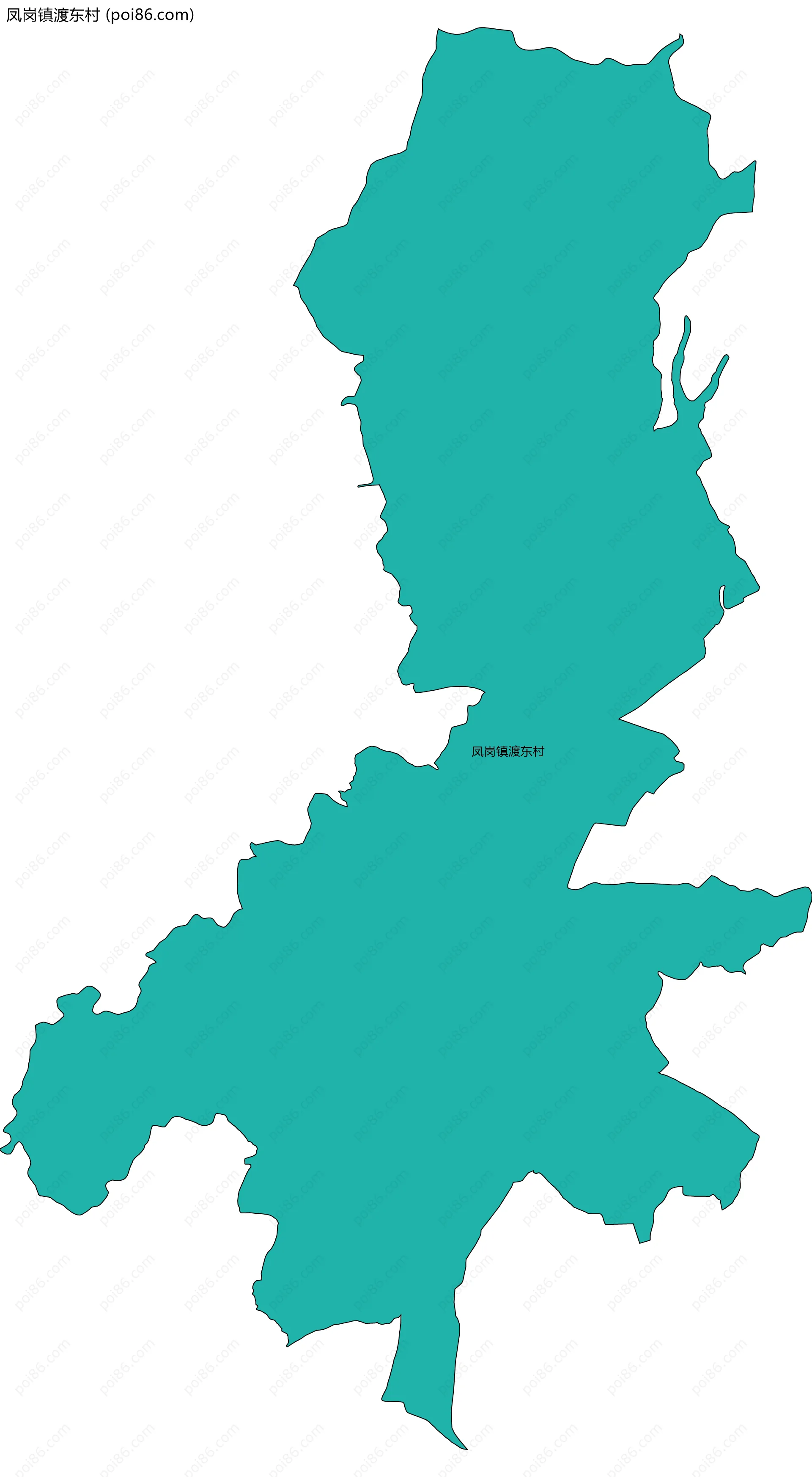 凤岗镇渡东村边界地图