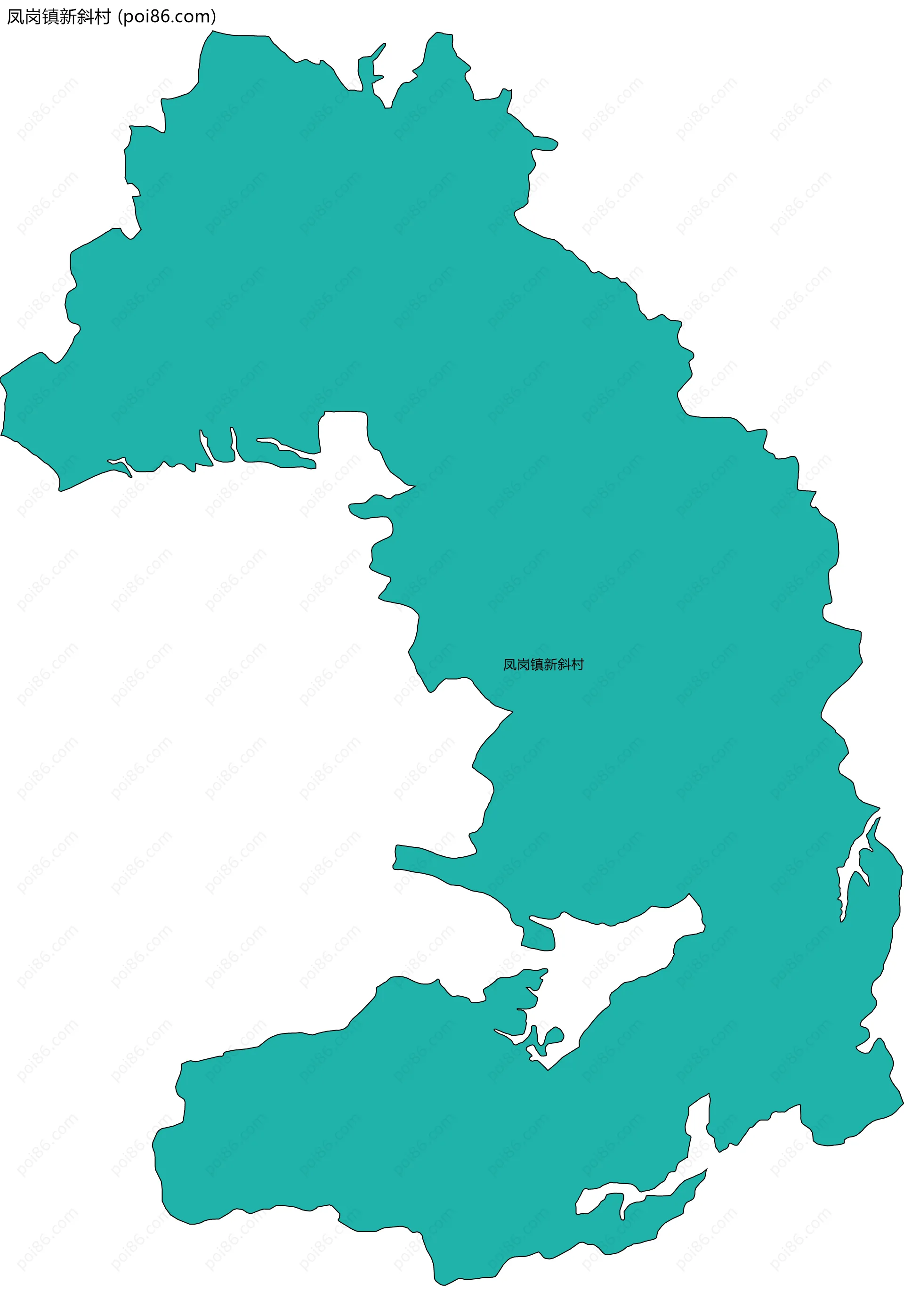 凤岗镇新斜村边界地图