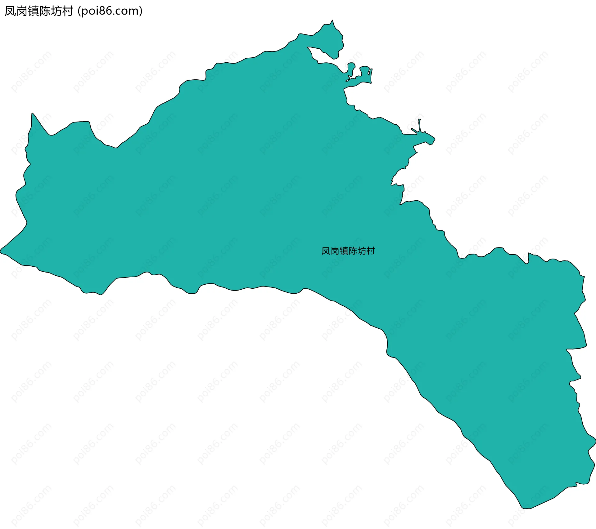 凤岗镇陈坊村边界地图