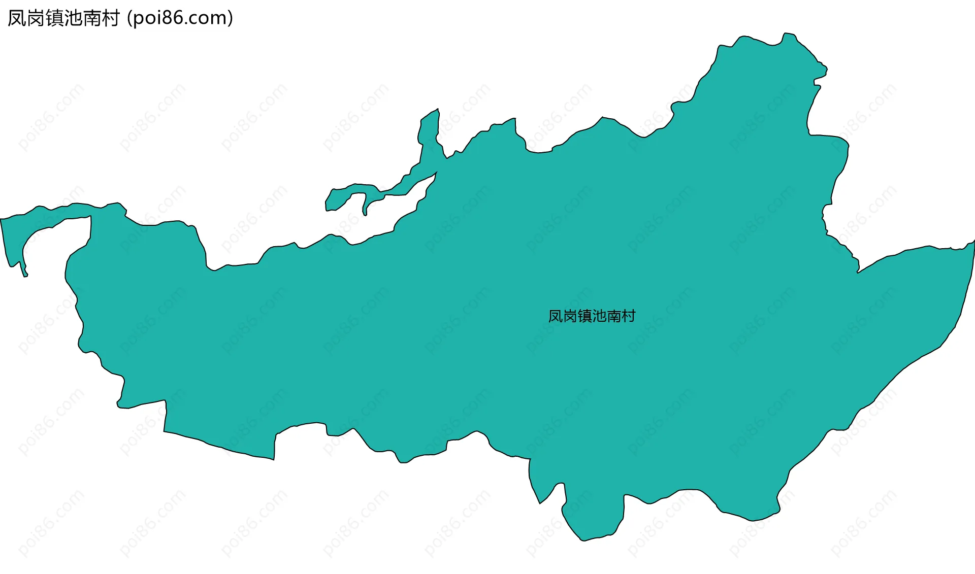 凤岗镇池南村边界地图