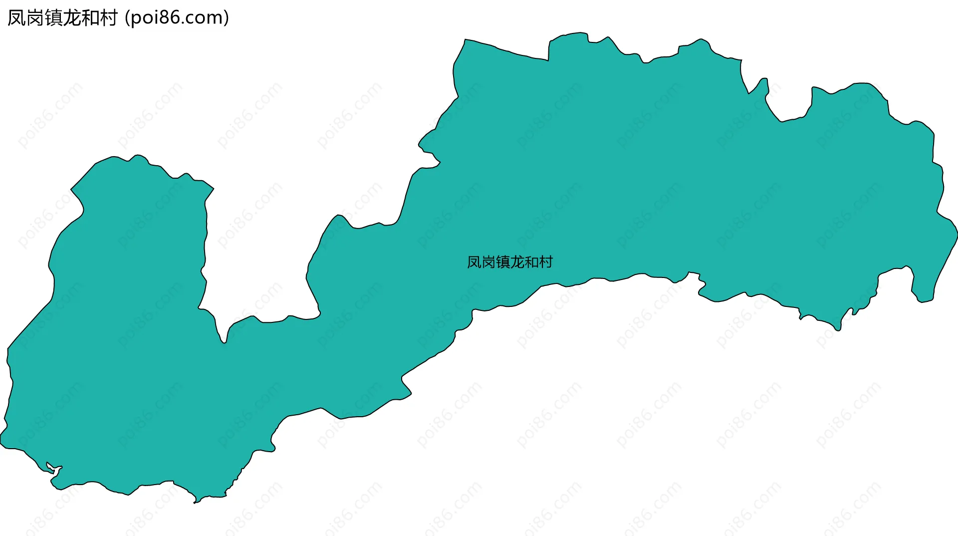 凤岗镇龙和村边界地图