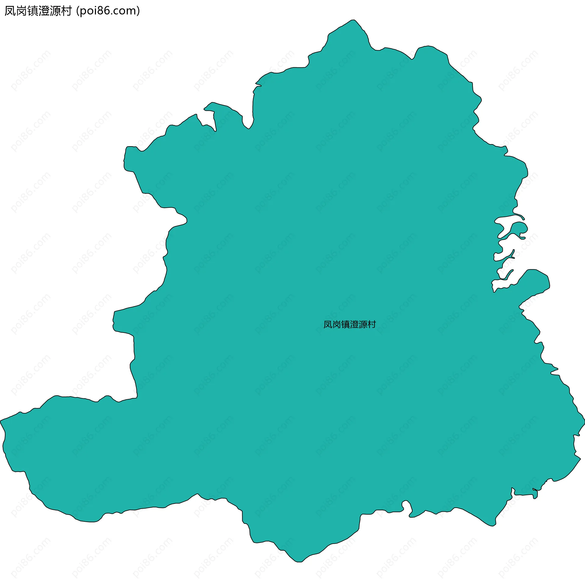 凤岗镇澄源村边界地图
