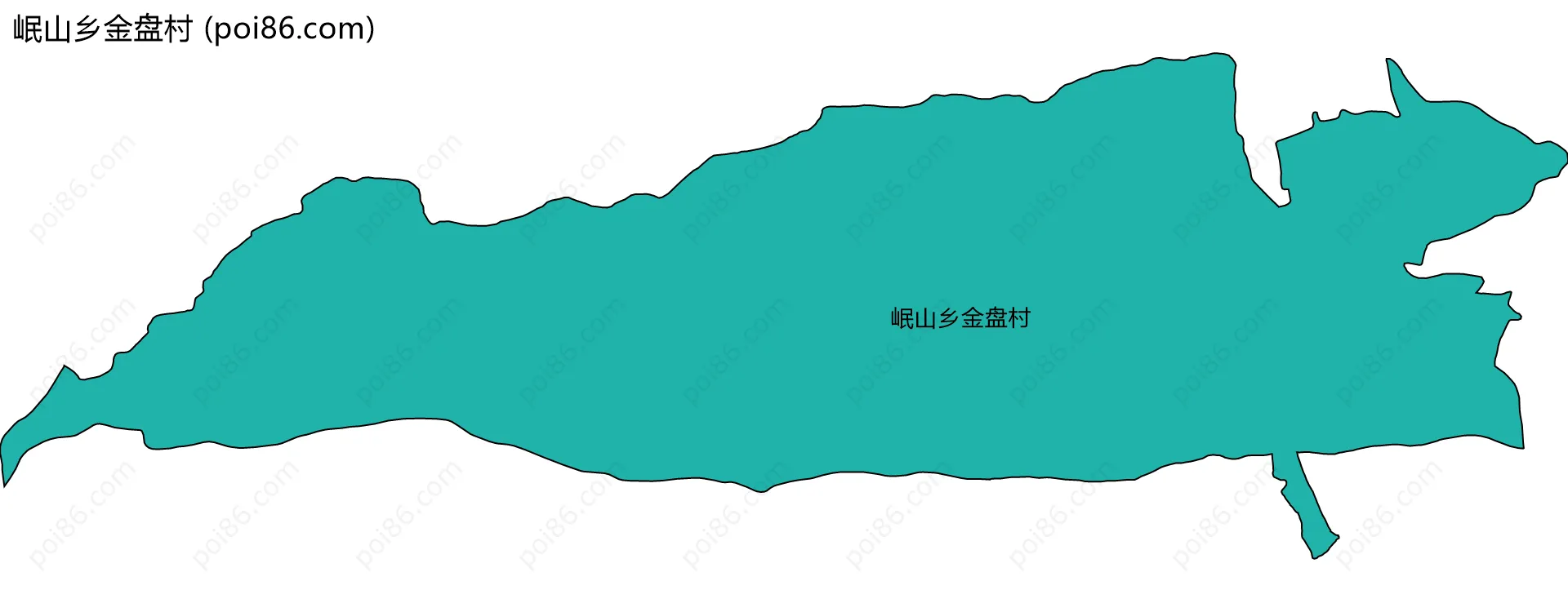 岷山乡金盘村边界地图