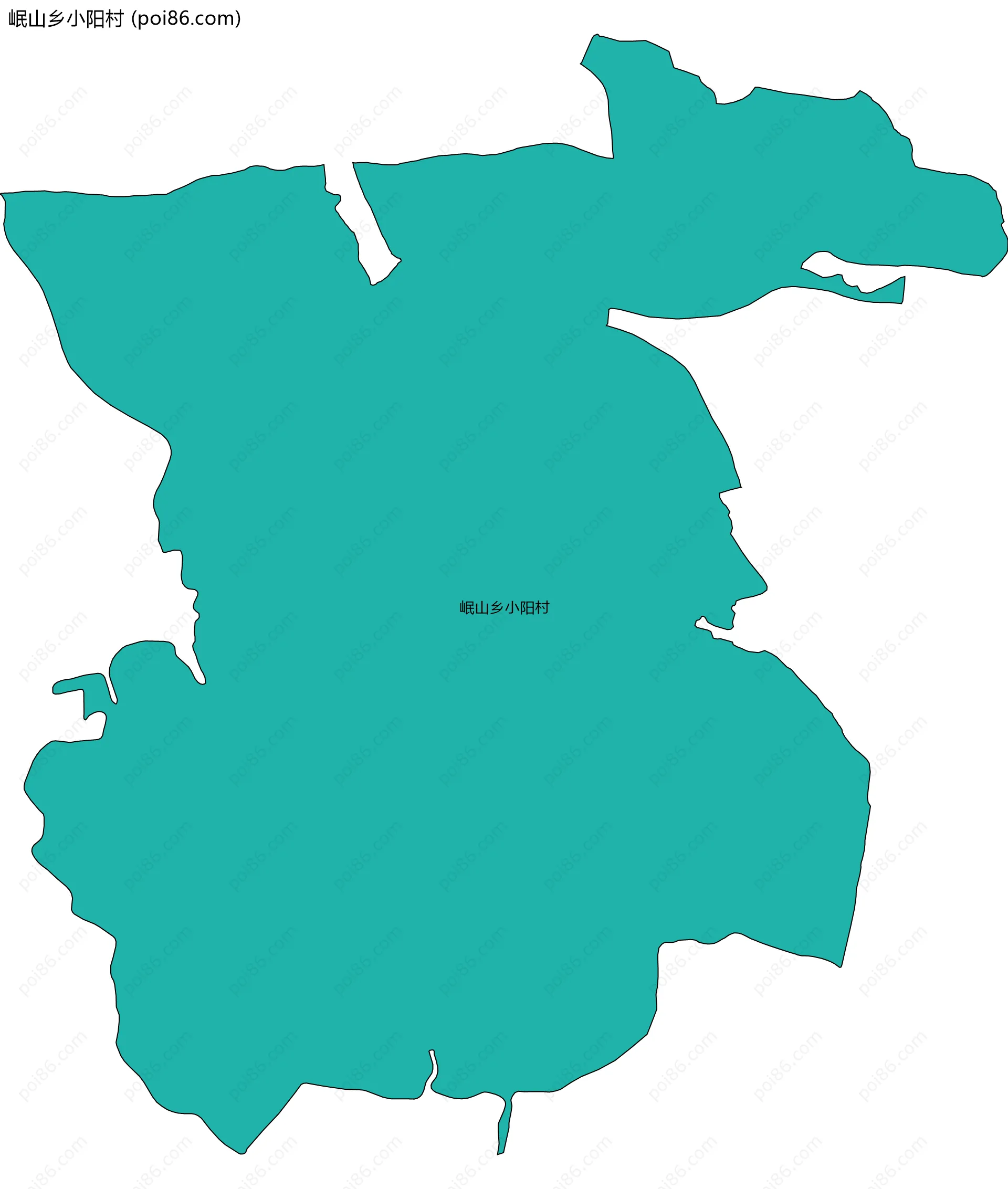 岷山乡小阳村边界地图