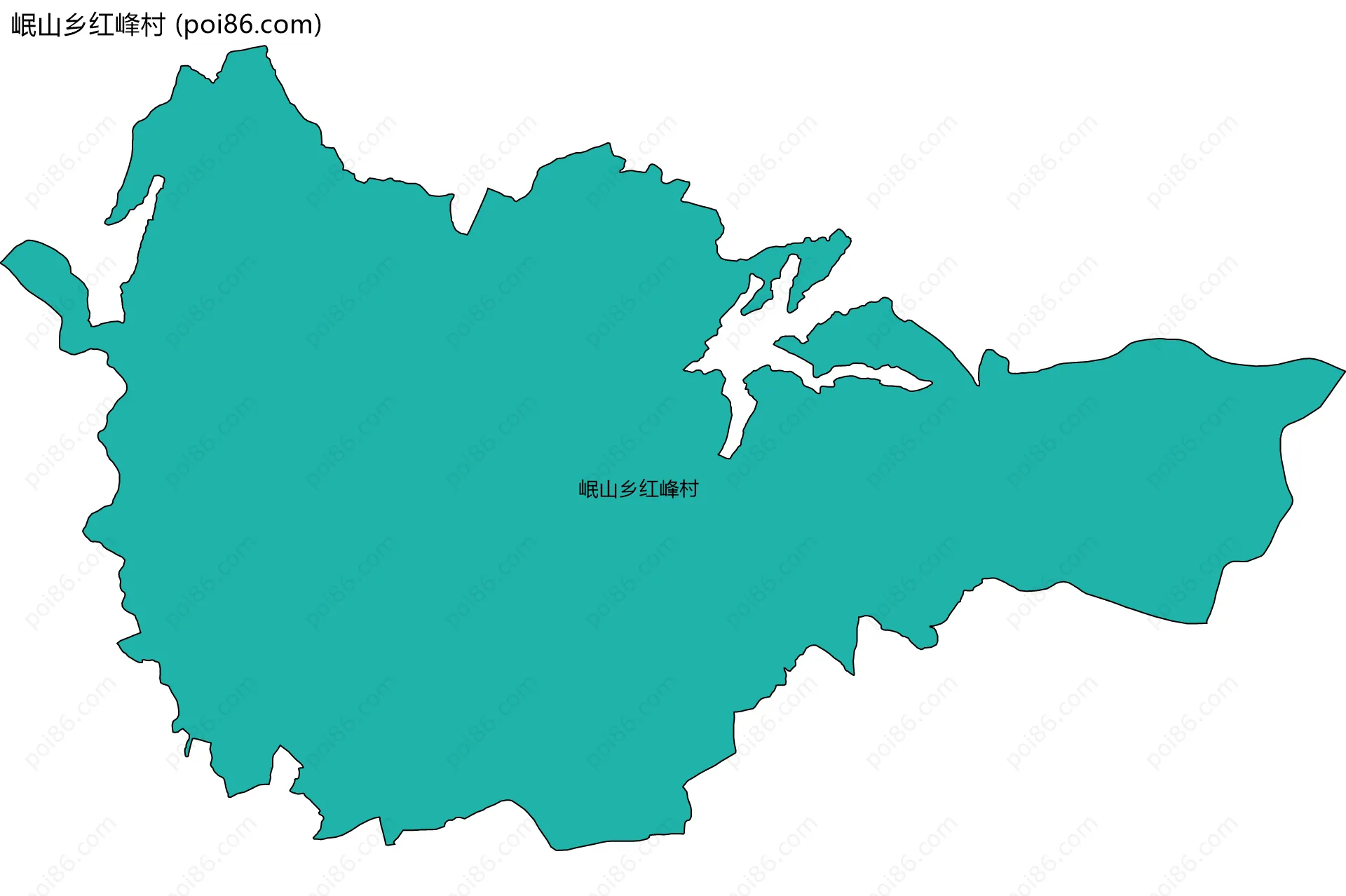 岷山乡红峰村边界地图
