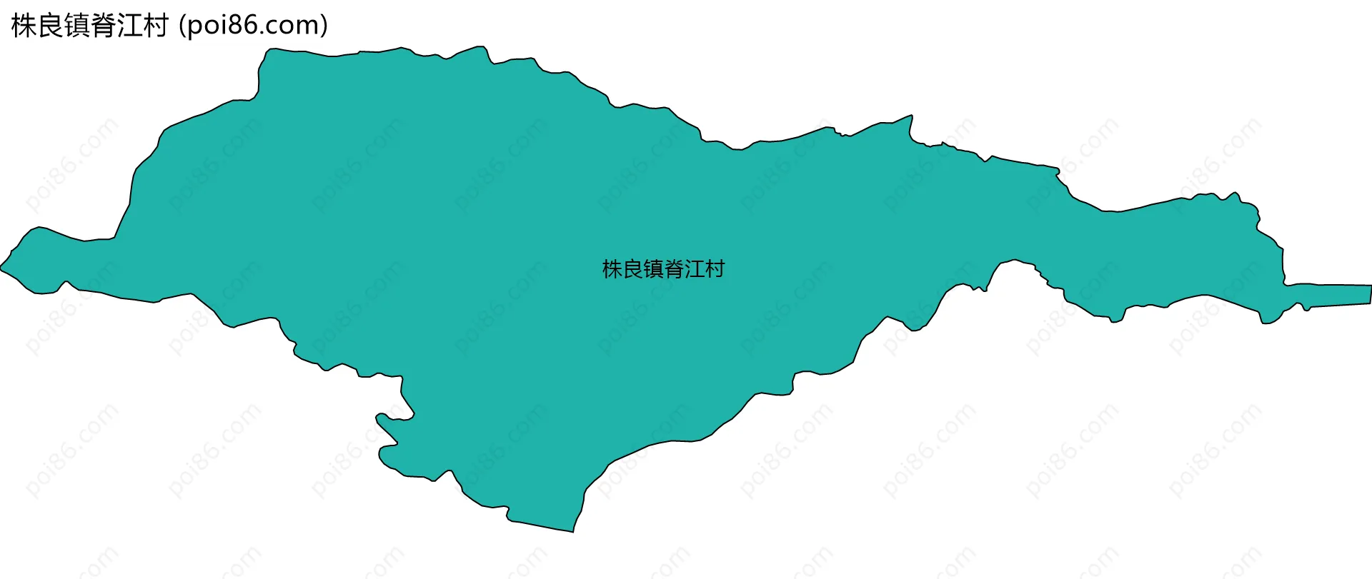 株良镇脊江村边界地图