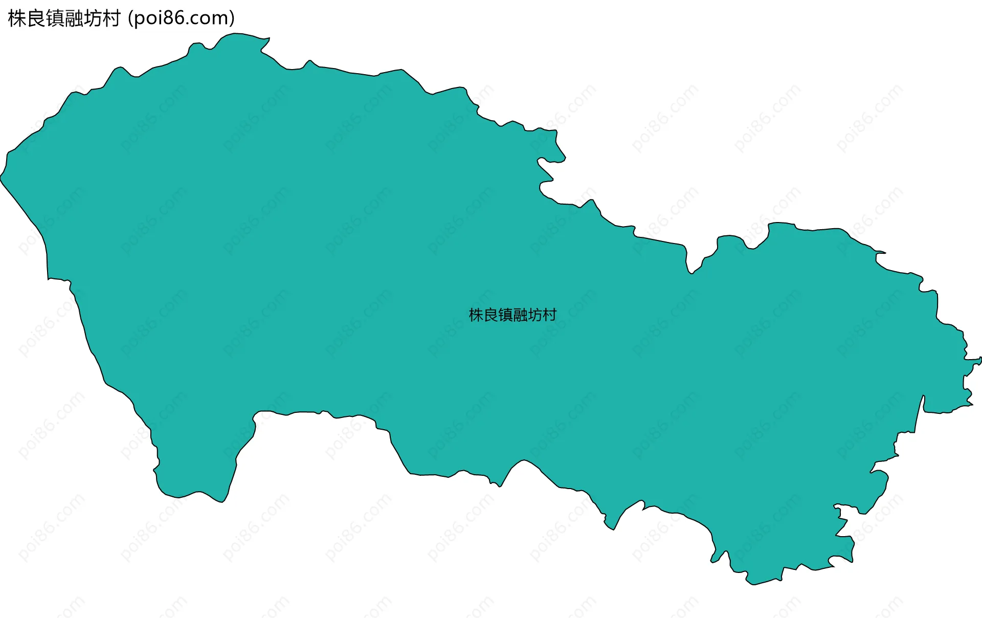 株良镇融坊村边界地图