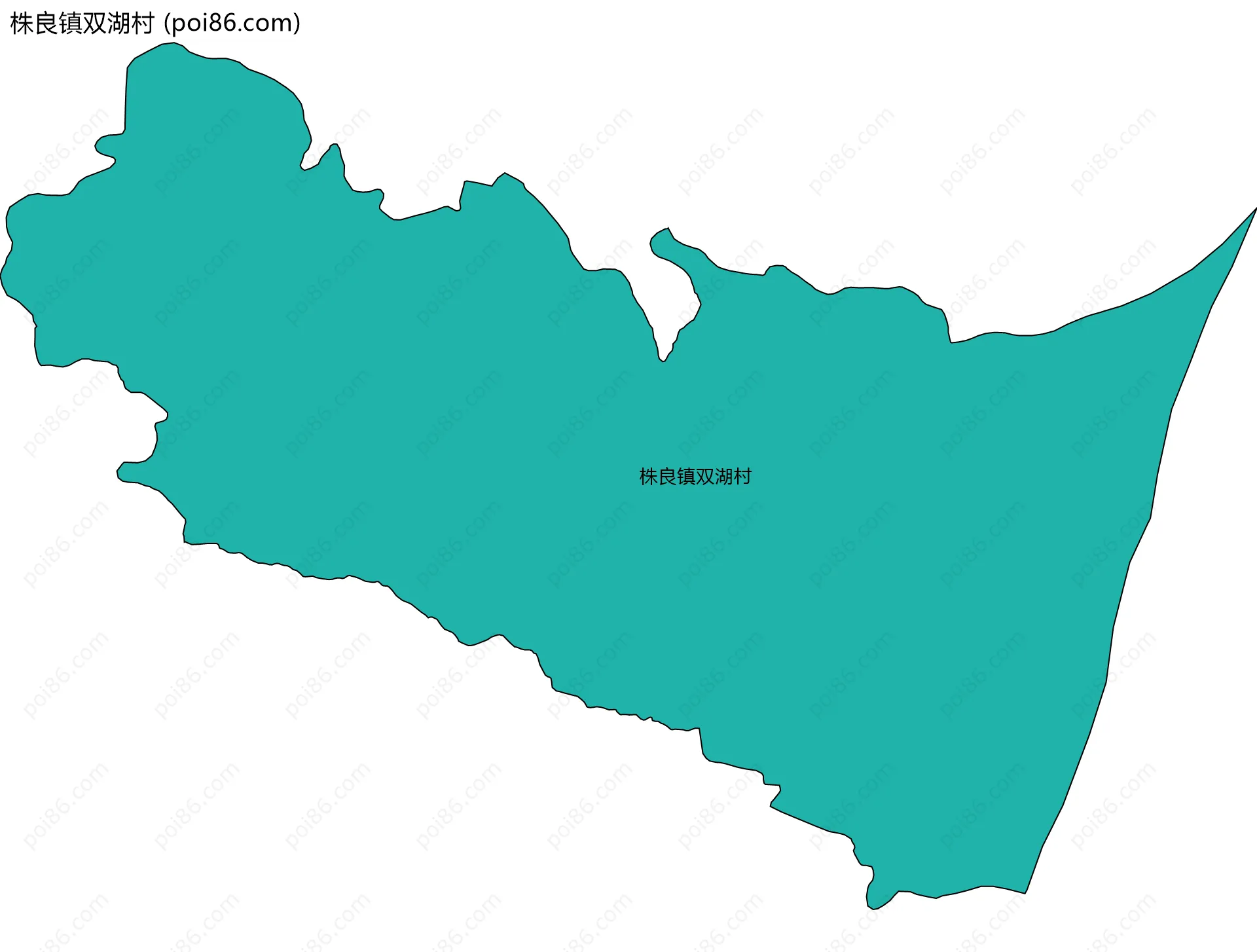 株良镇双湖村边界地图