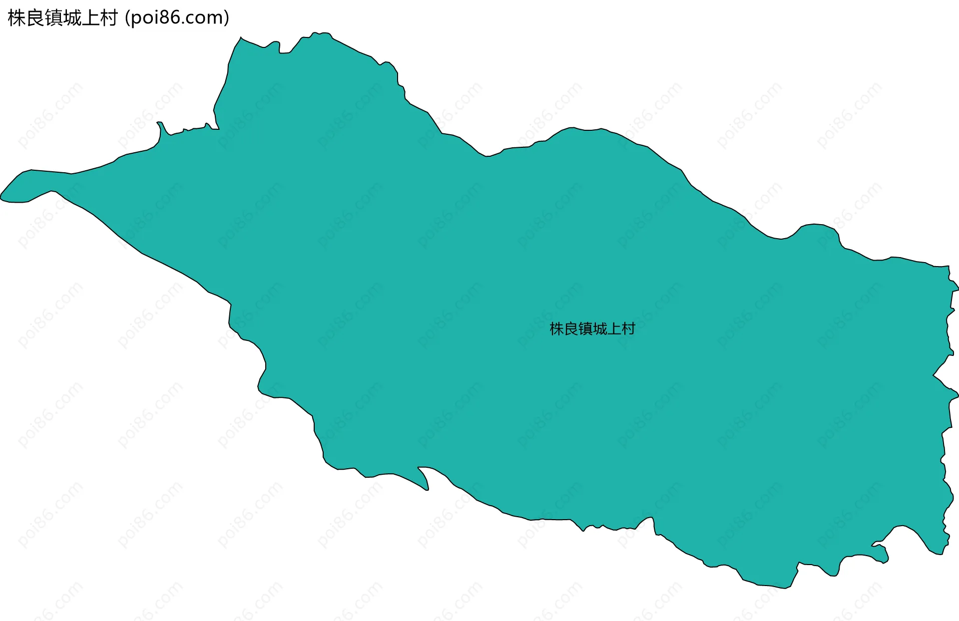 株良镇城上村边界地图