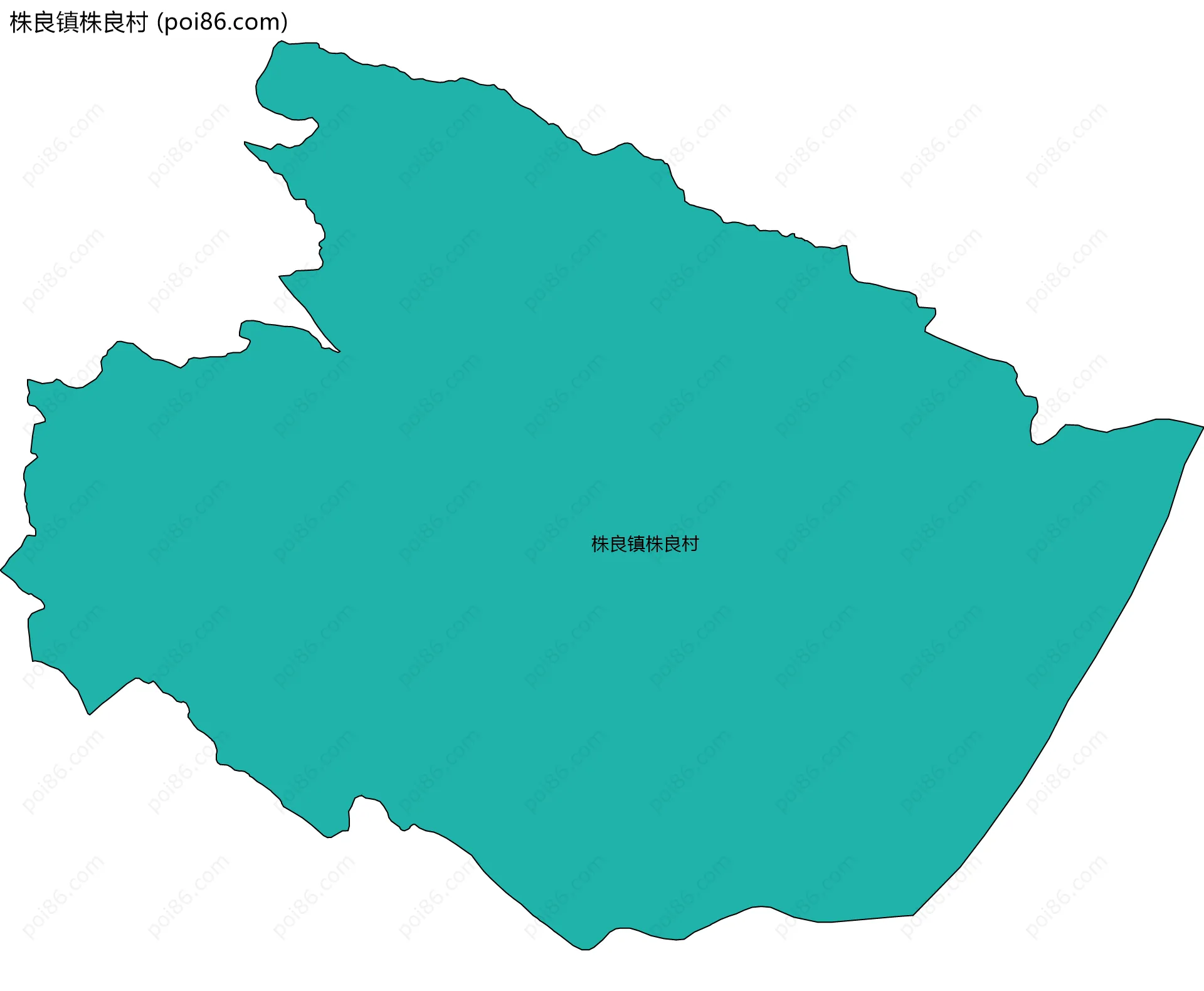 株良镇株良村边界地图