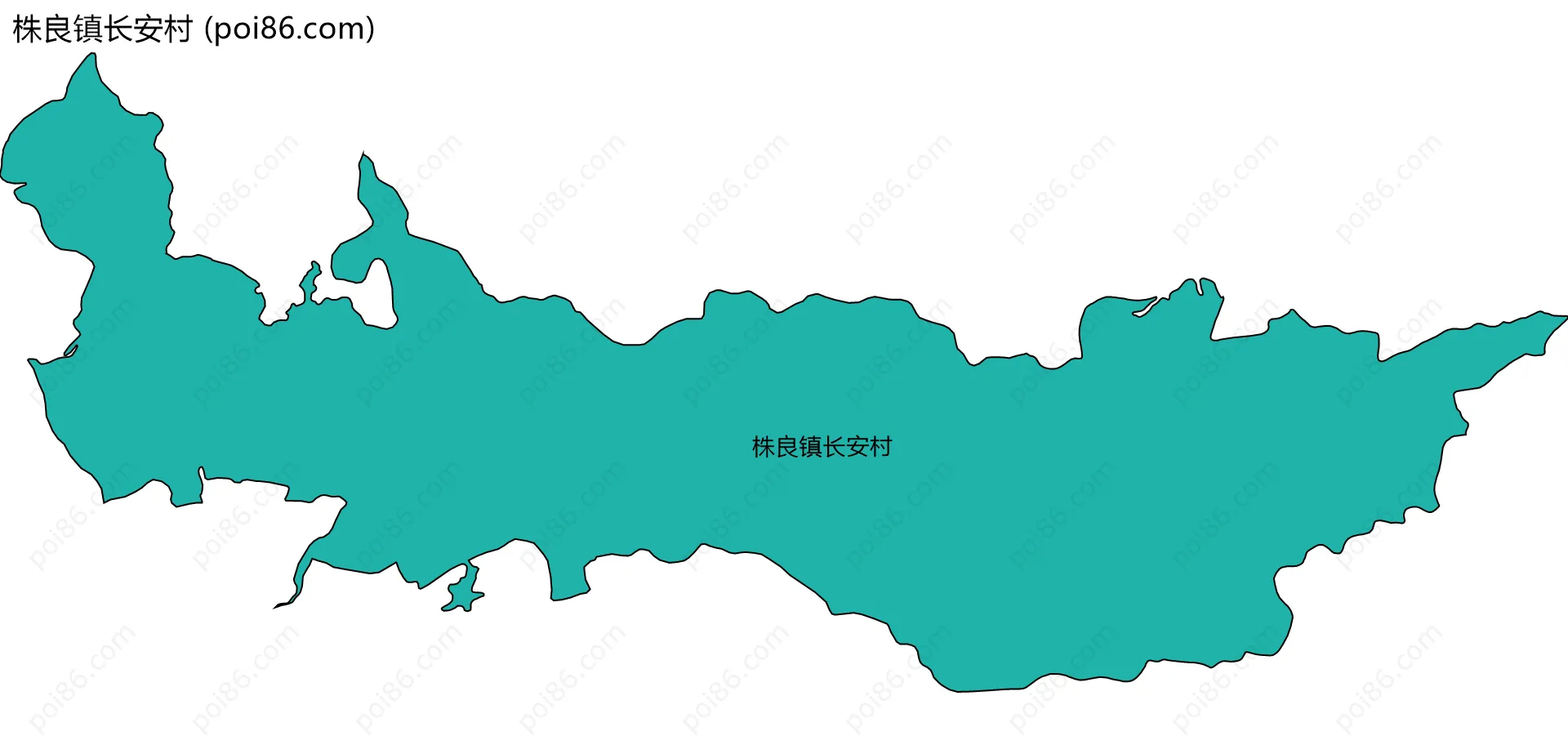 株良镇长安村边界地图