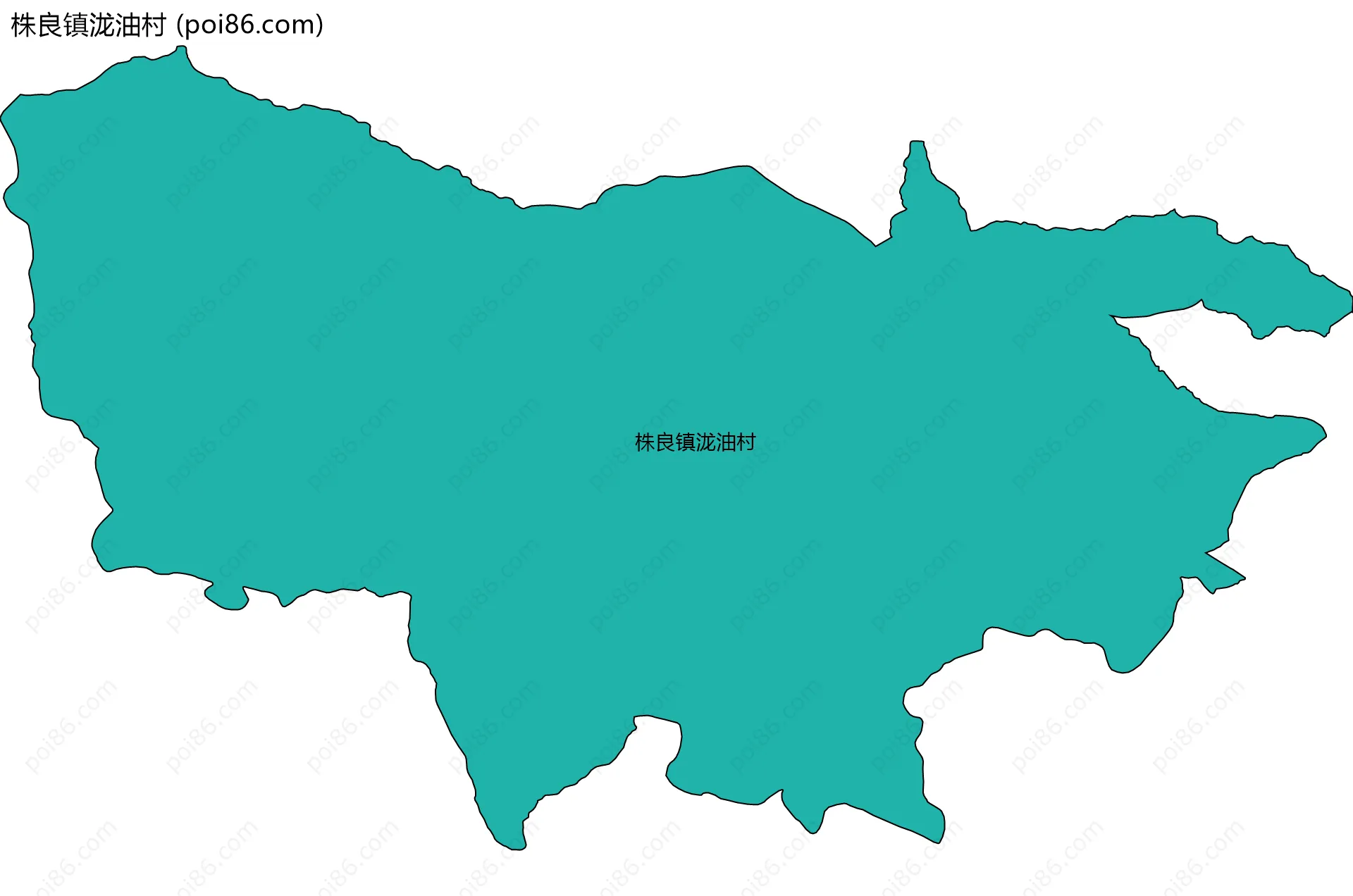 株良镇泷油村边界地图