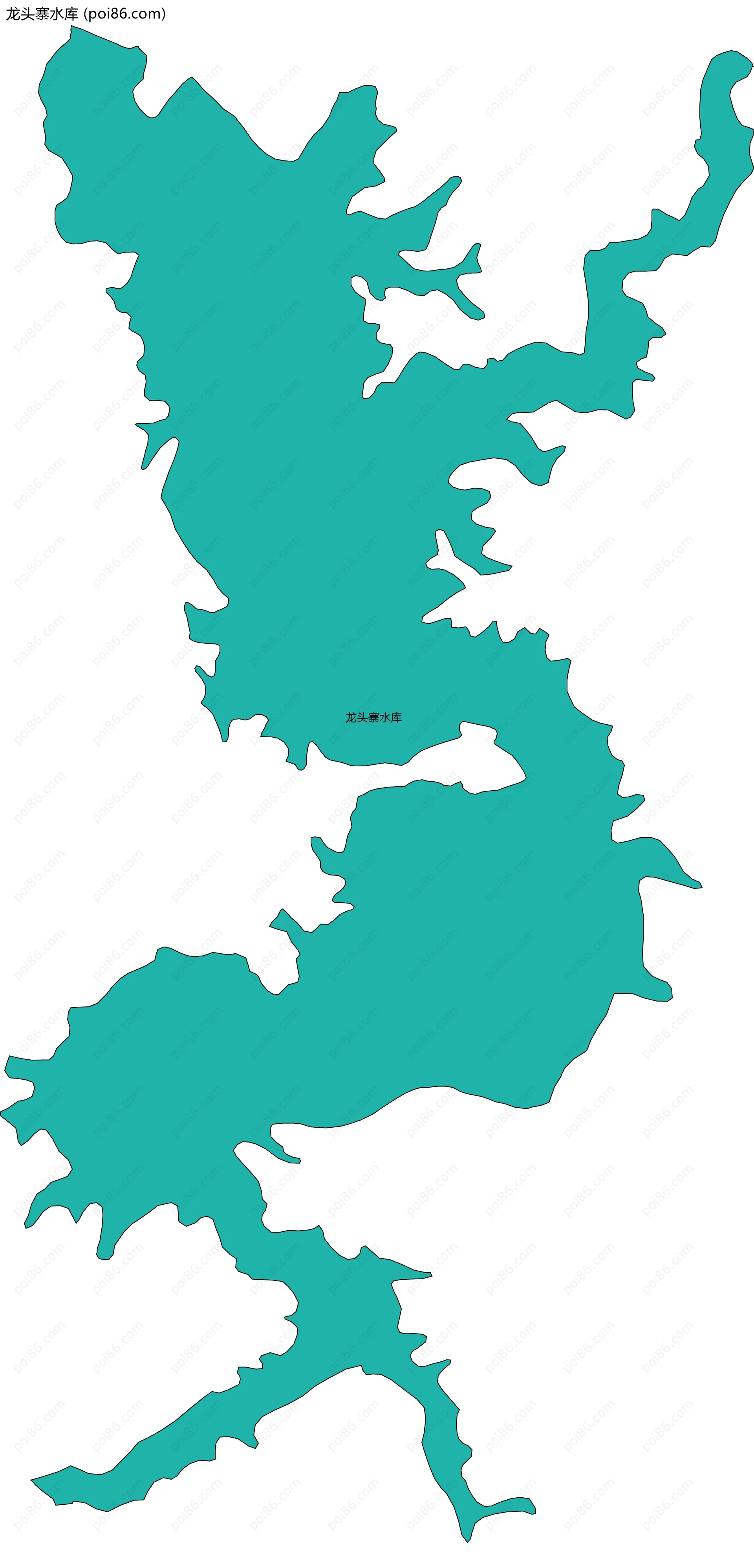 龙头寨水库边界地图