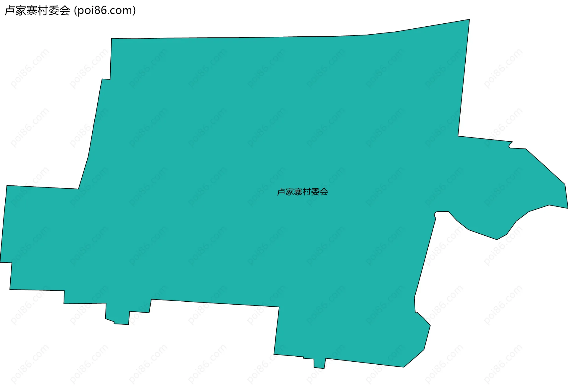 卢家寨村委会边界地图