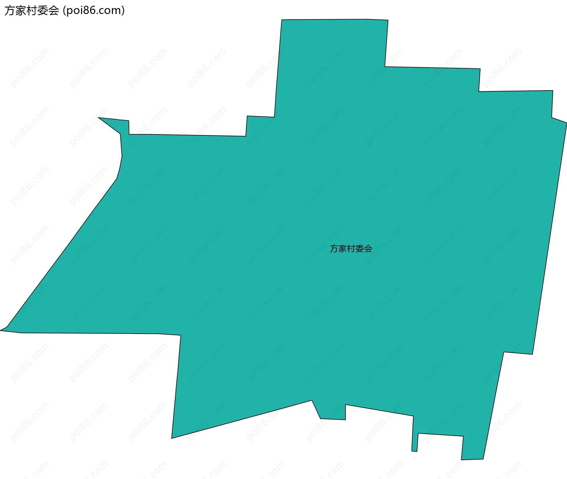 方家村委会边界地图