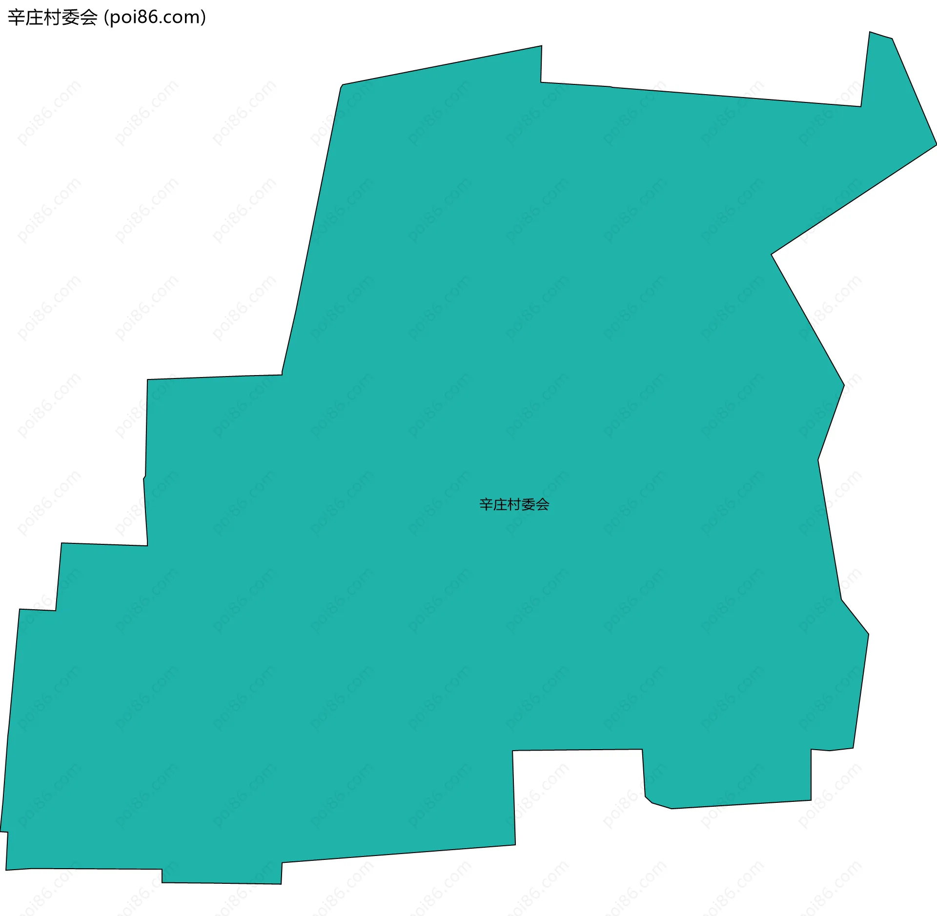 辛庄村委会边界地图