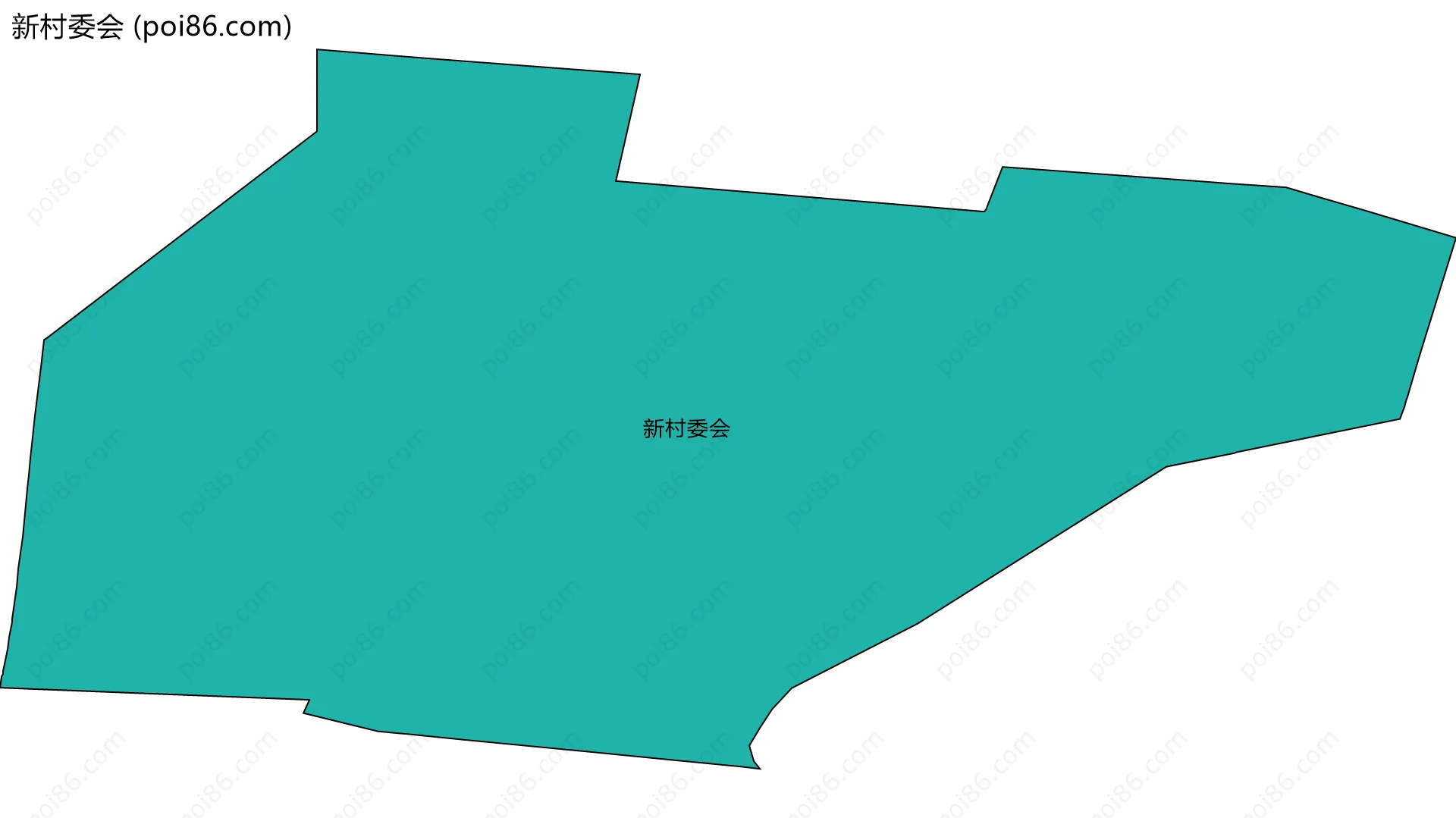 新村委会边界地图