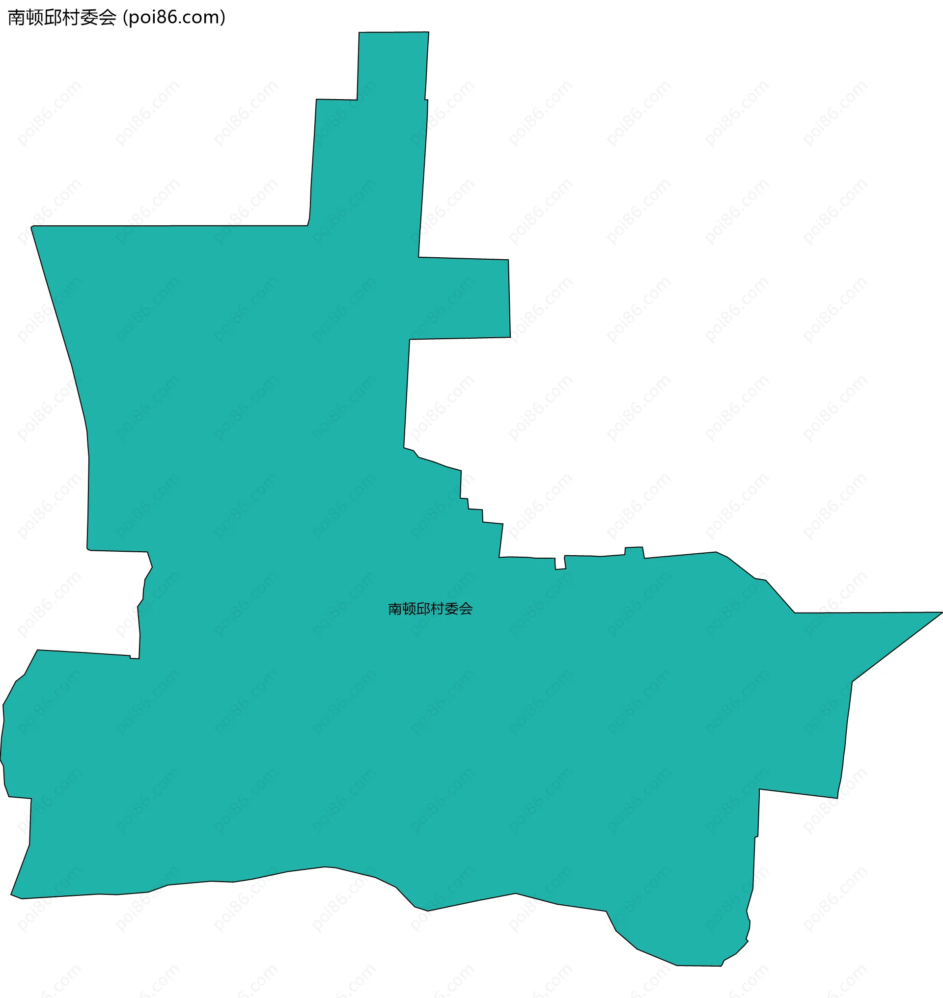 南顿邱村委会边界地图