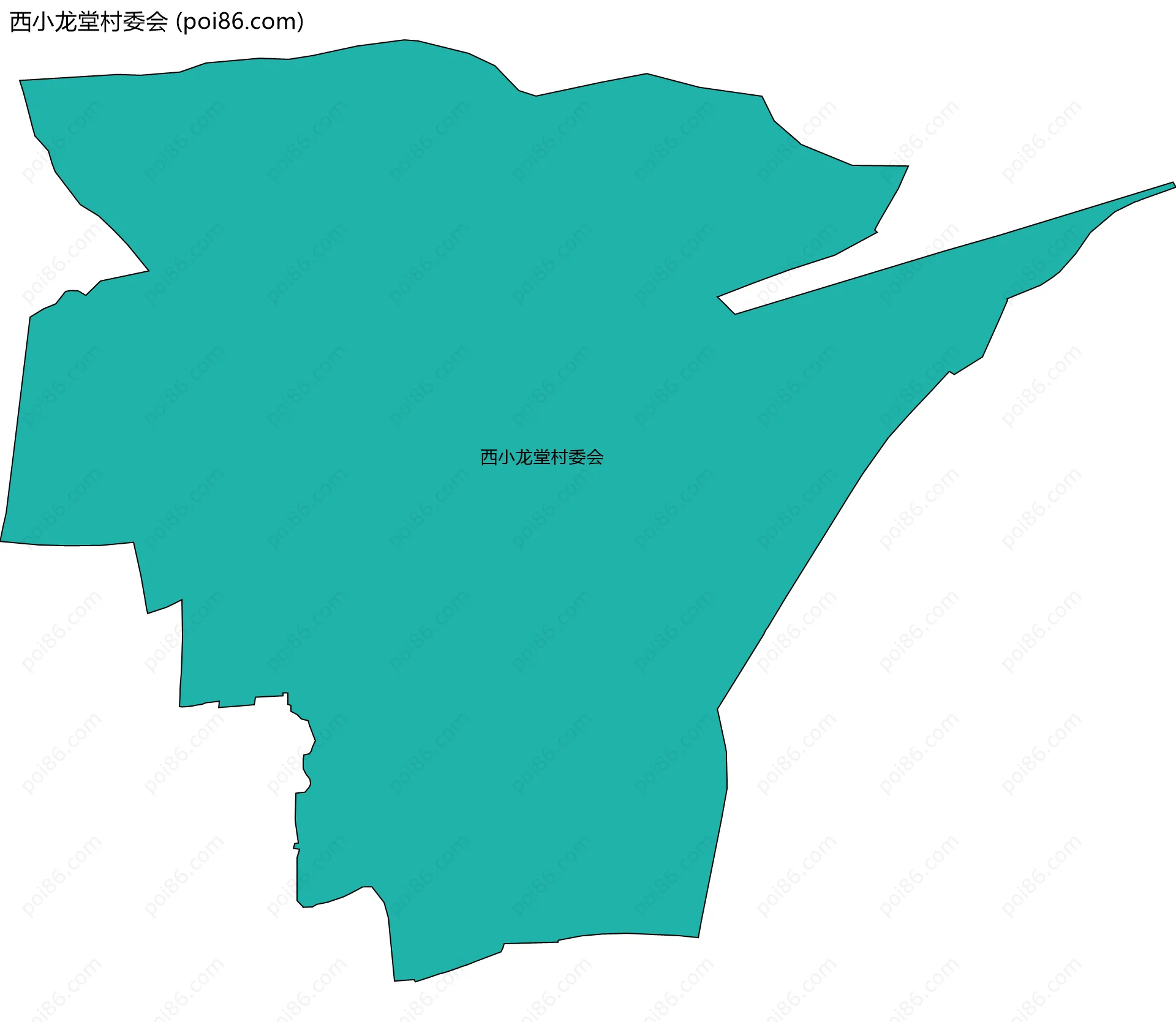 西小龙堂村委会边界地图