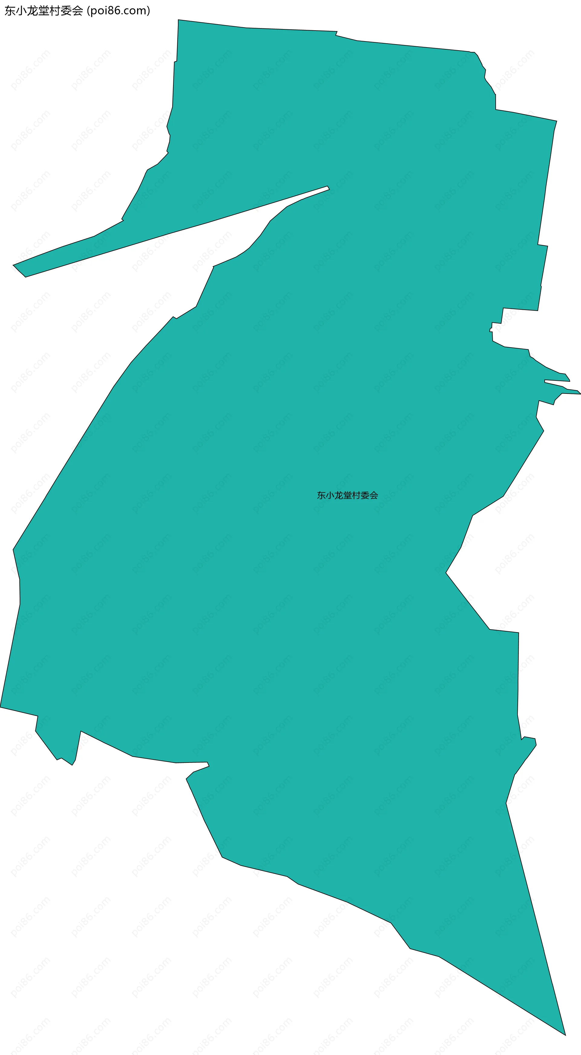 东小龙堂村委会边界地图