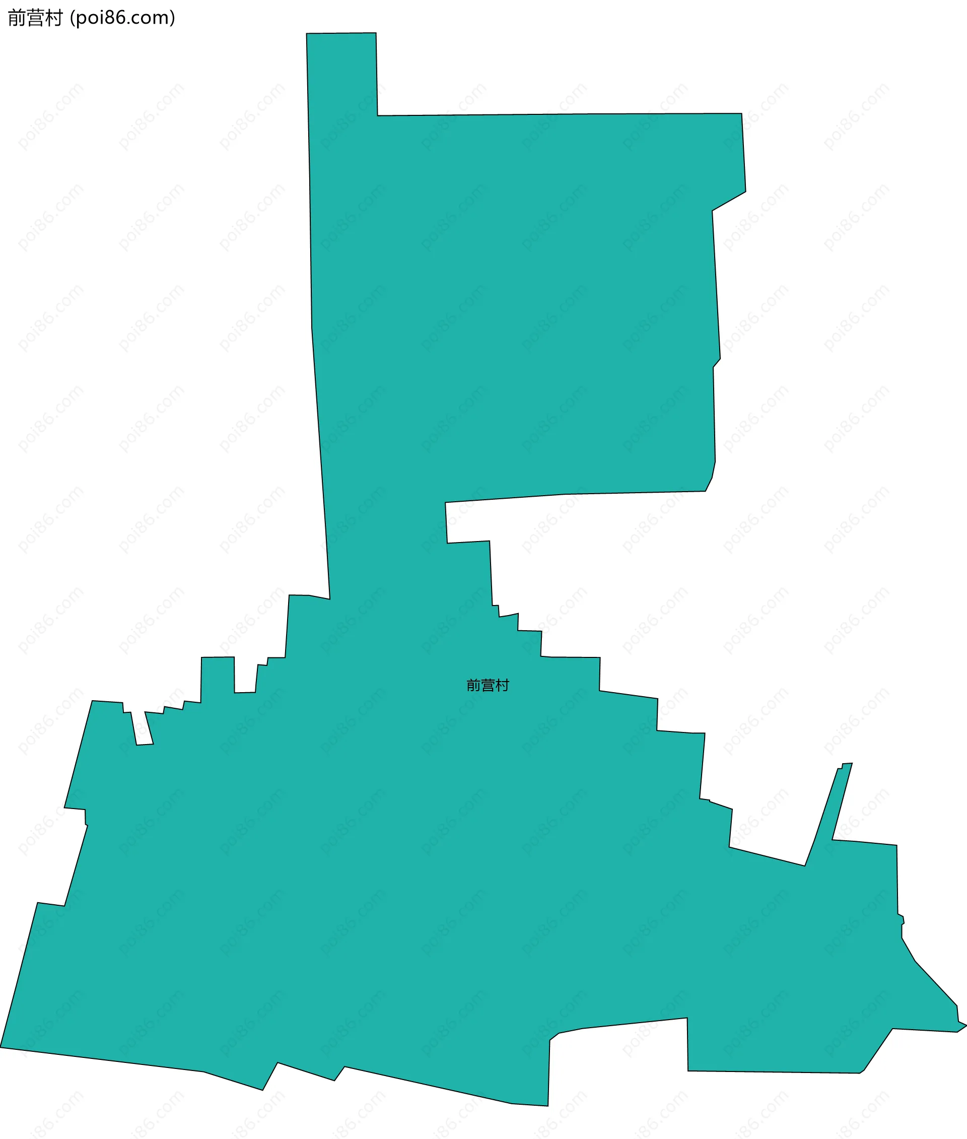 前营村边界地图