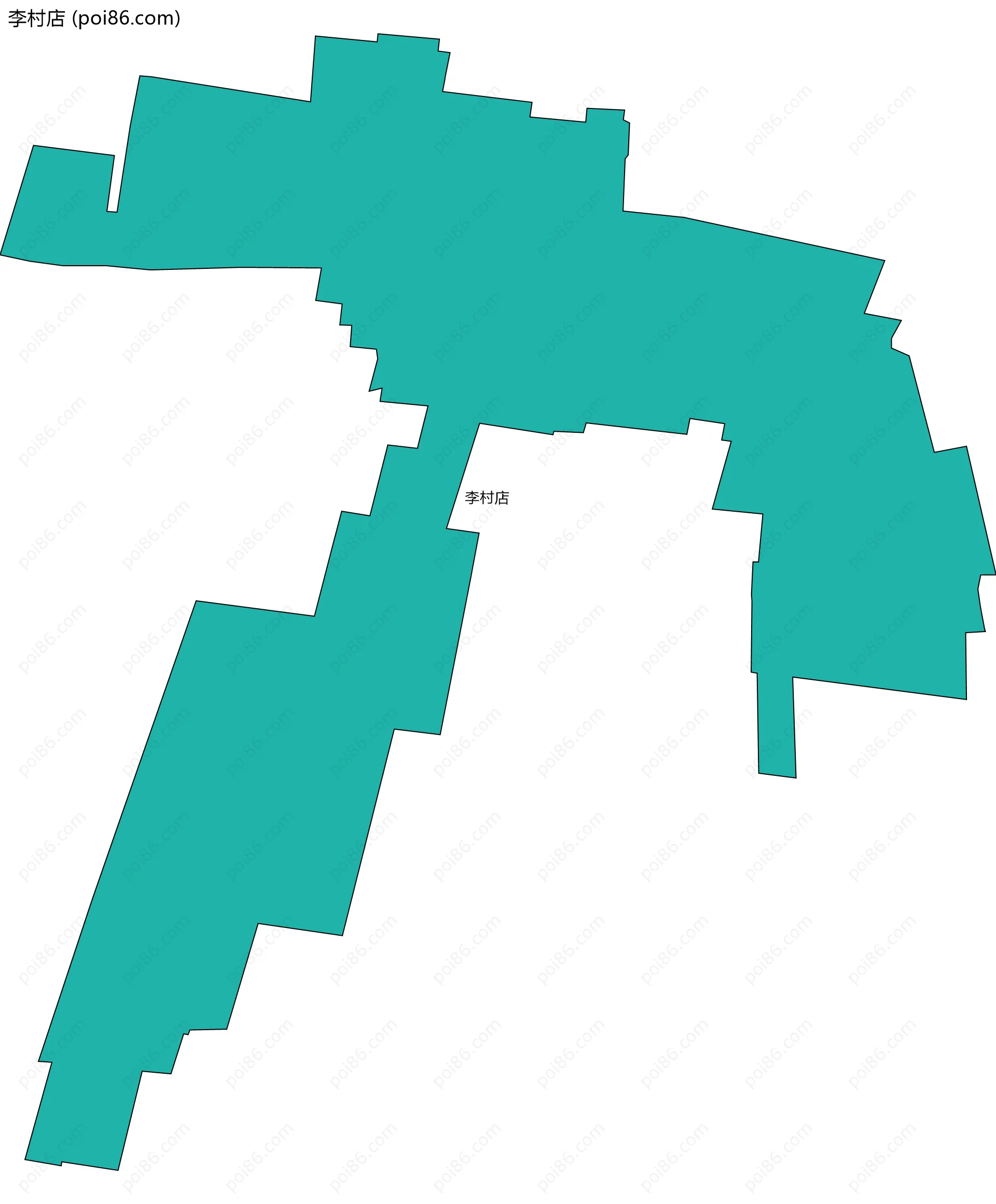 李村店边界地图