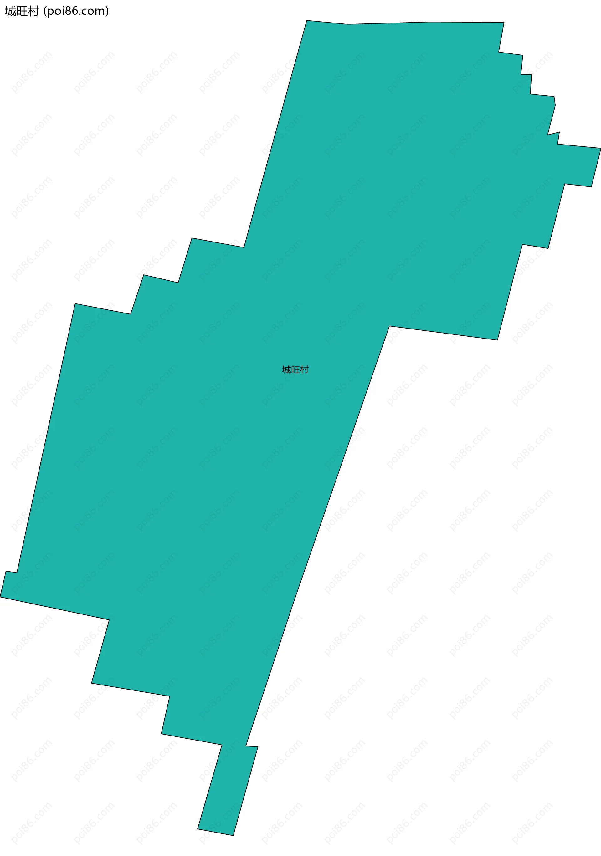 城旺村边界地图