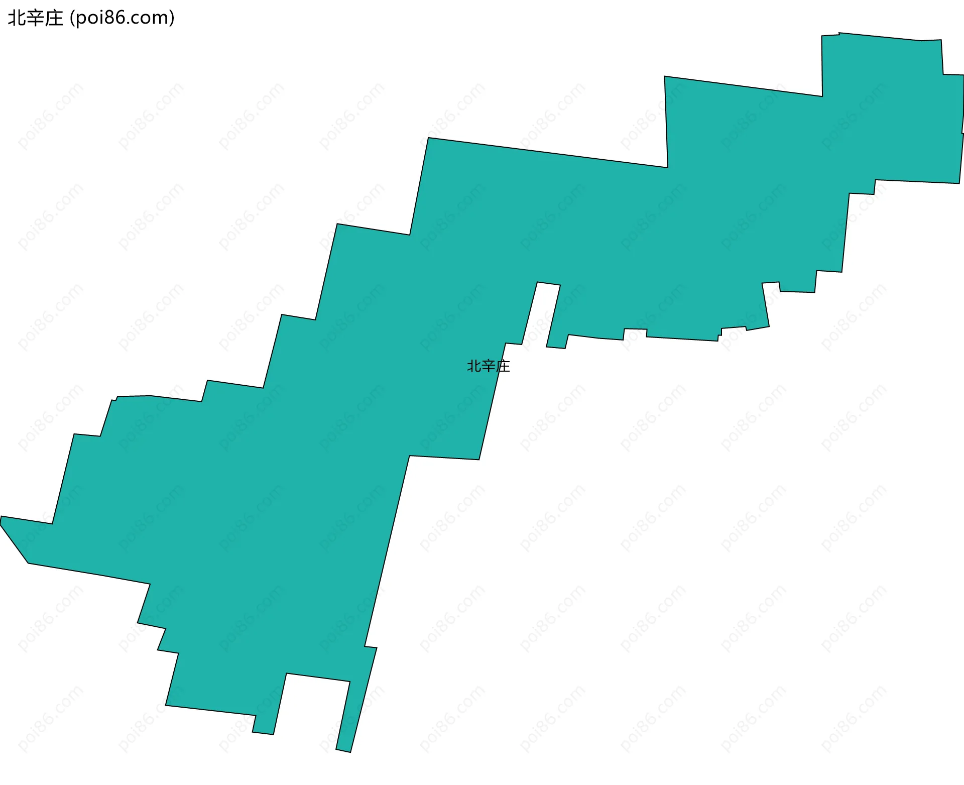 北辛庄边界地图
