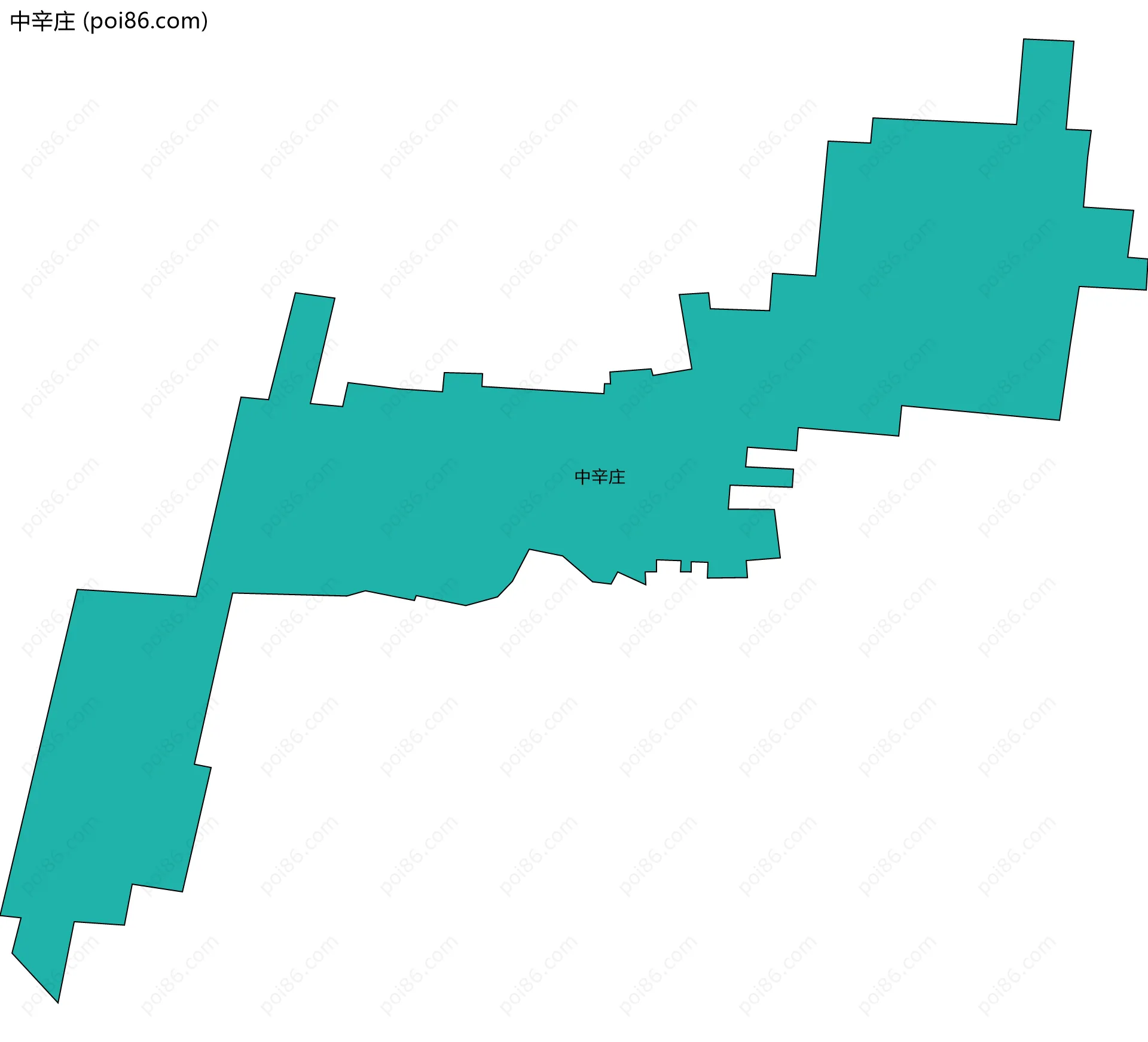 中辛庄边界地图