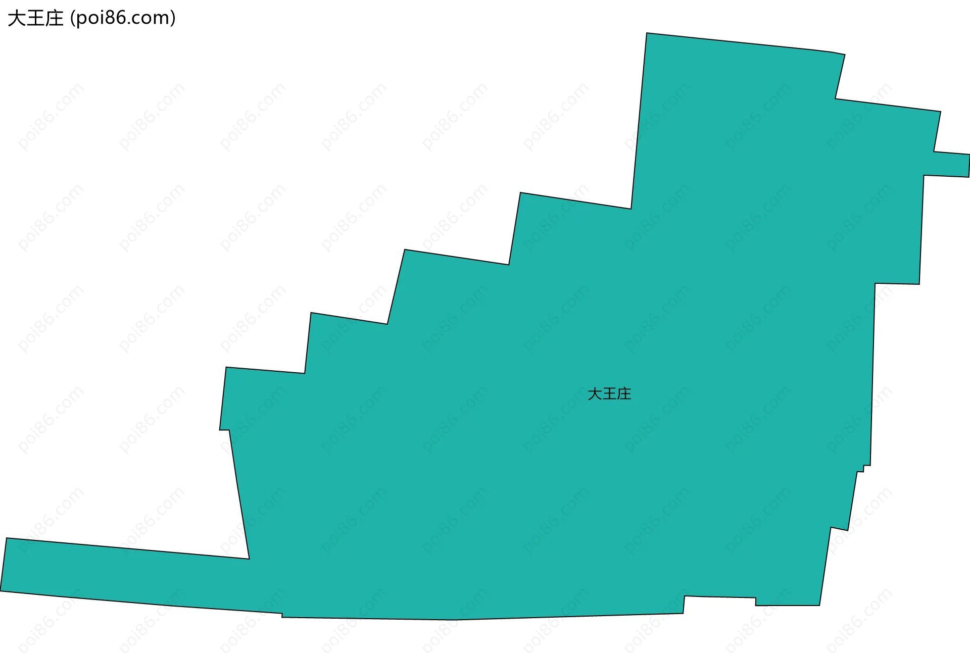 大王庄边界地图