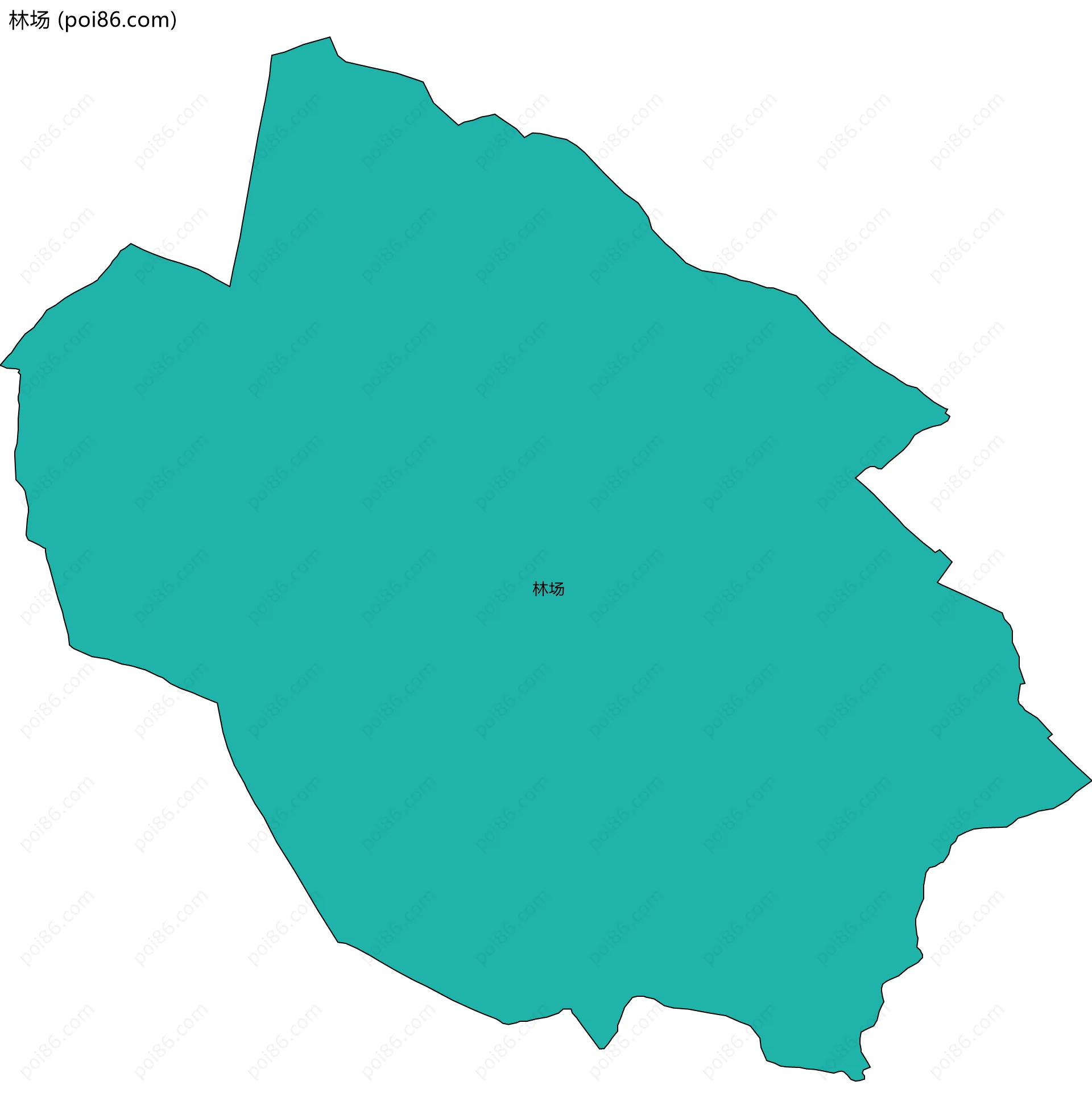 林场边界地图