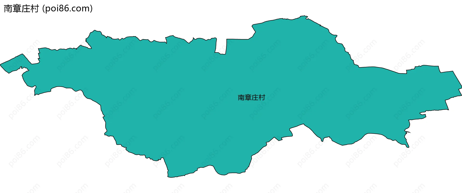 南章庄村边界地图