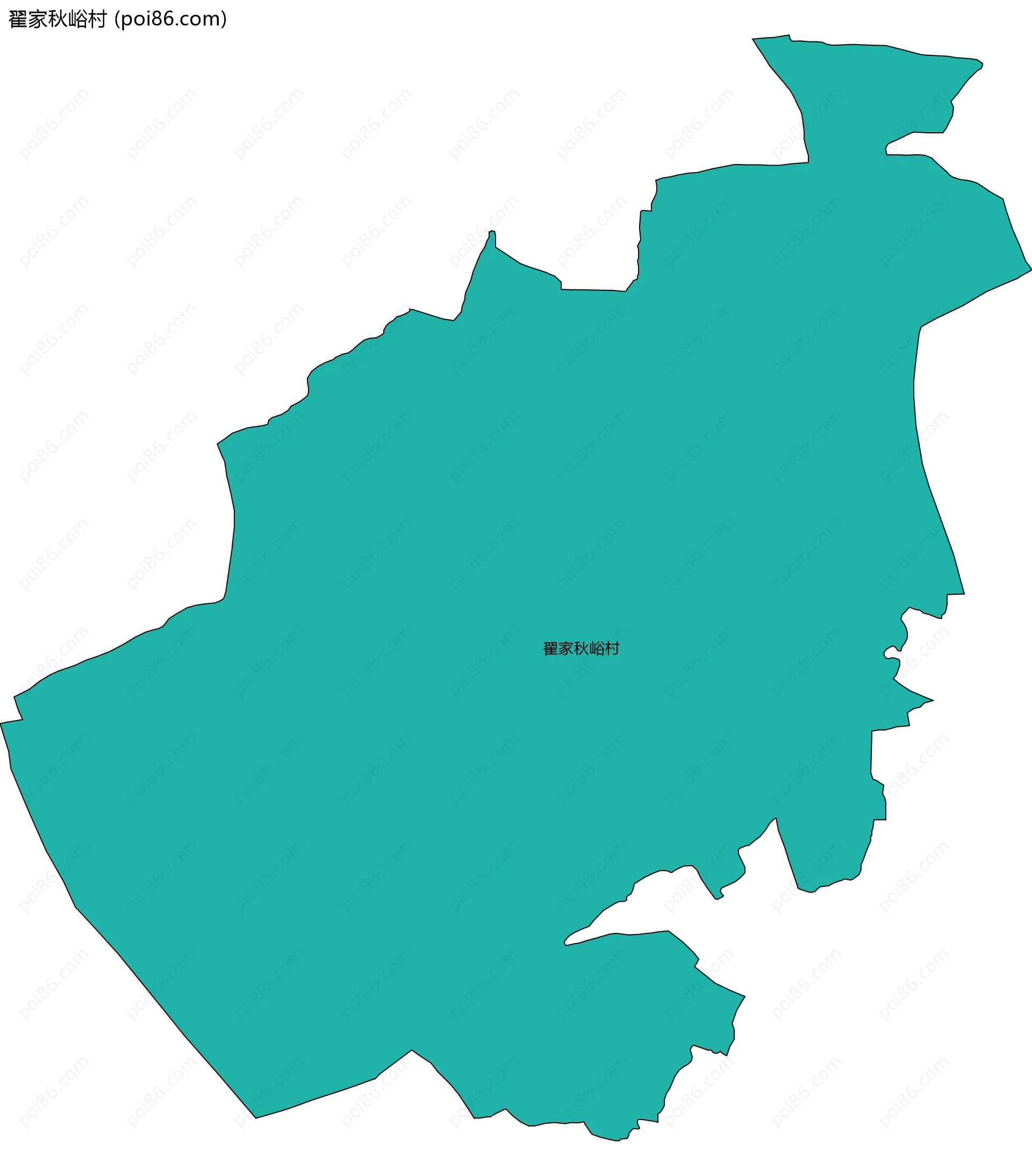 翟家秋峪村边界地图