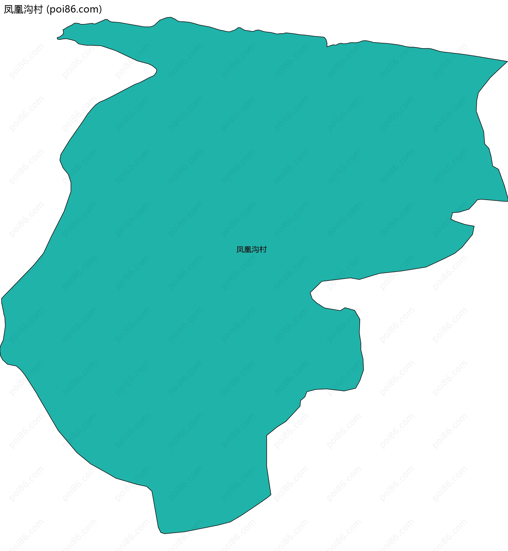 凤凰沟村边界地图