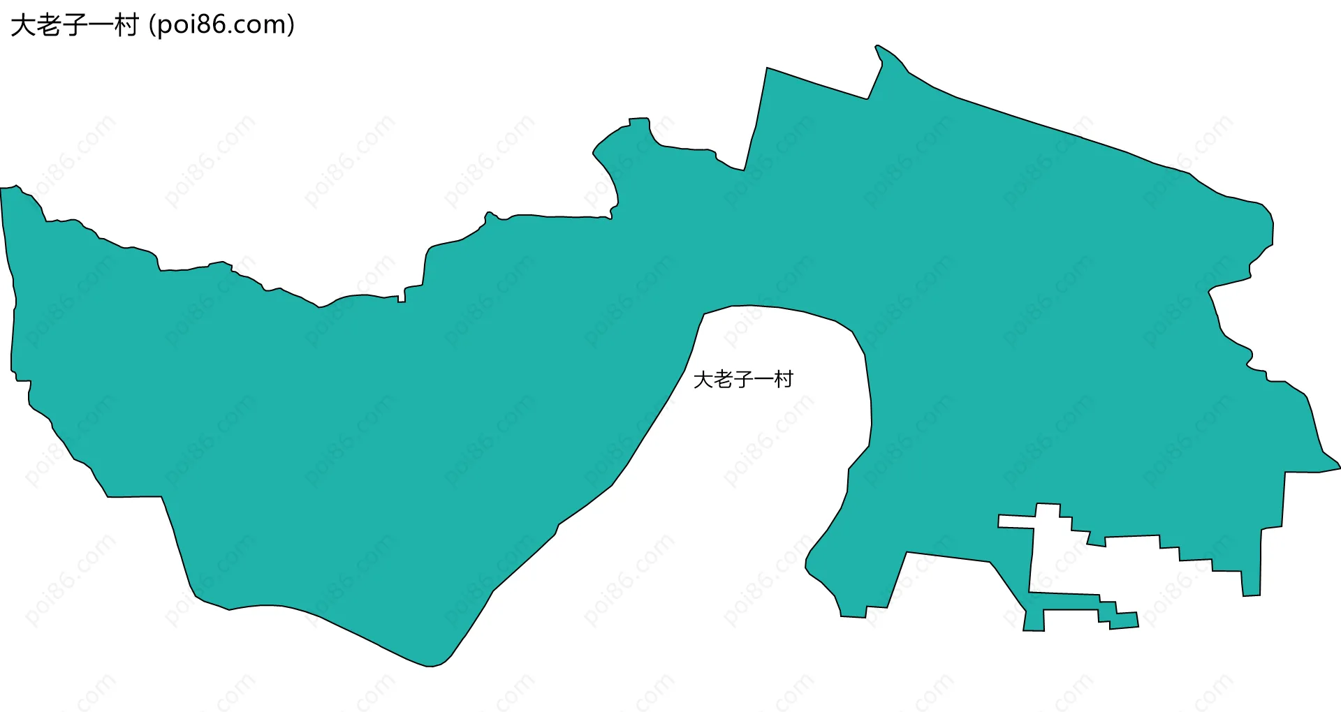 大老子一村边界地图