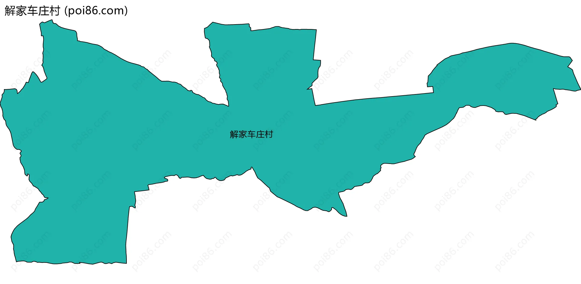 解家车庄村边界地图