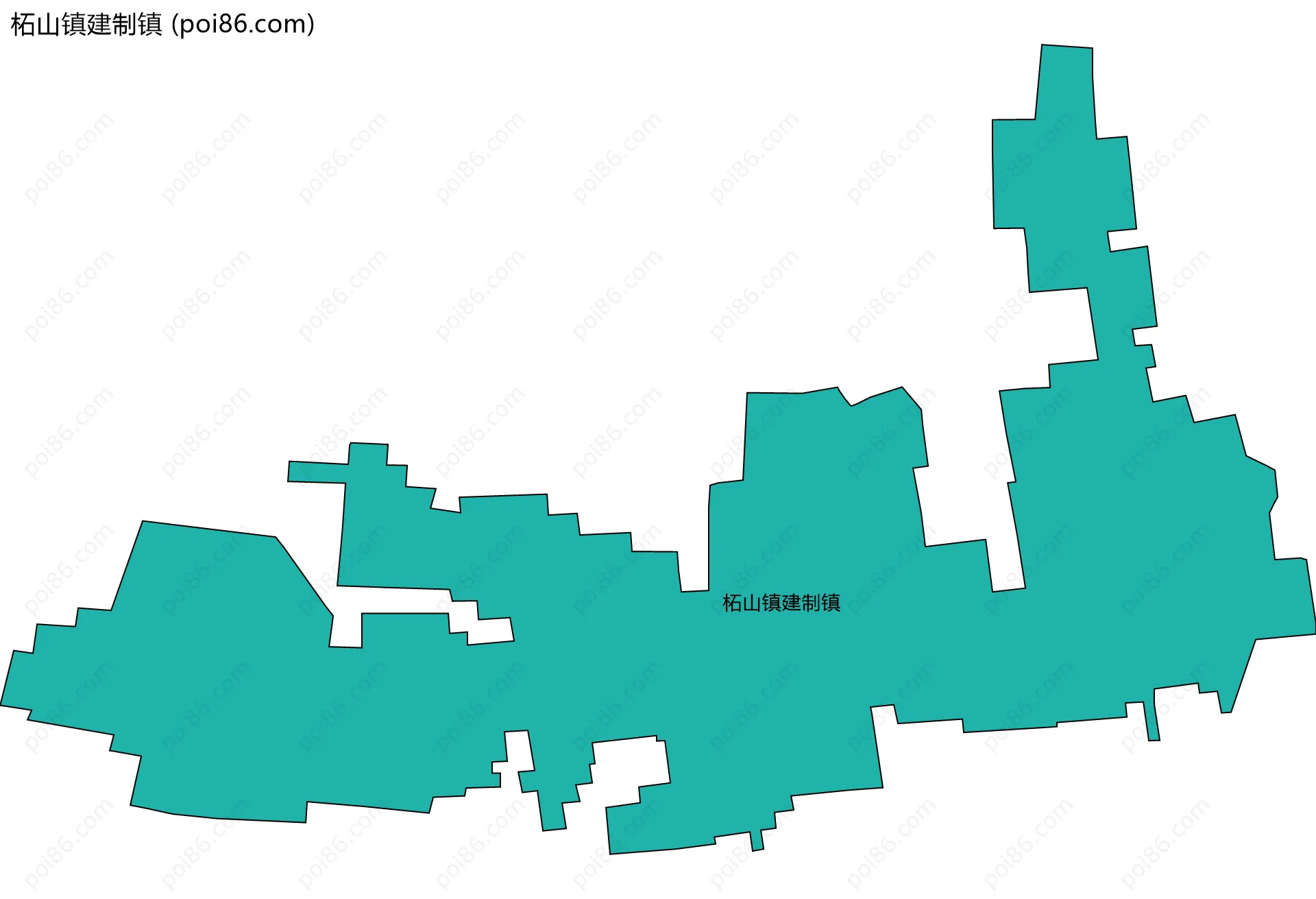 柘山镇建制镇边界地图