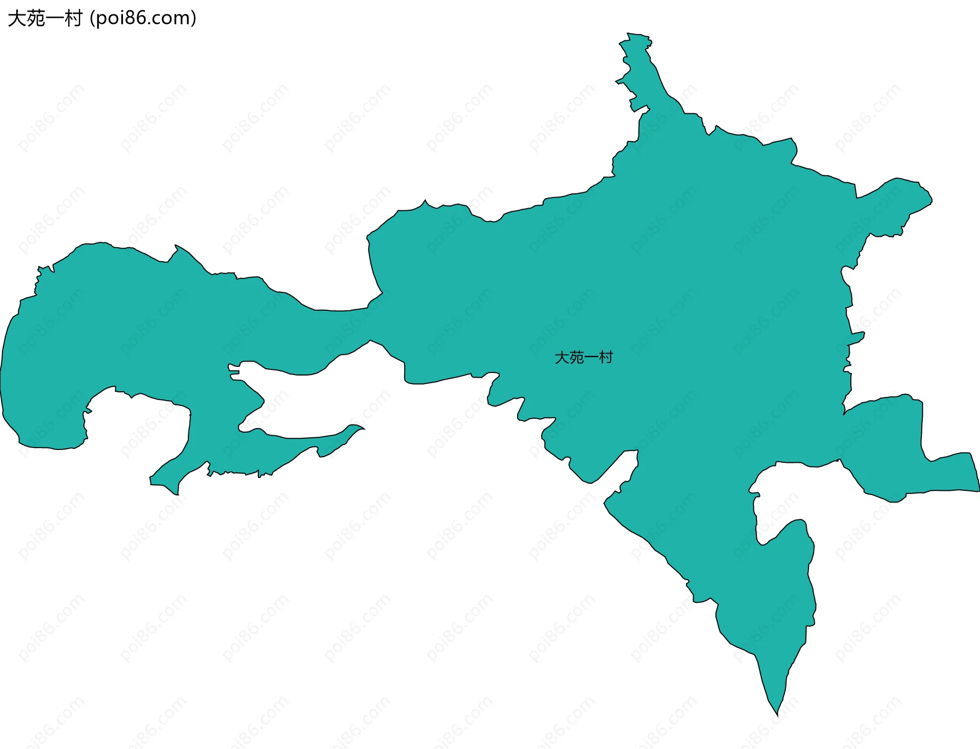 大苑一村边界地图